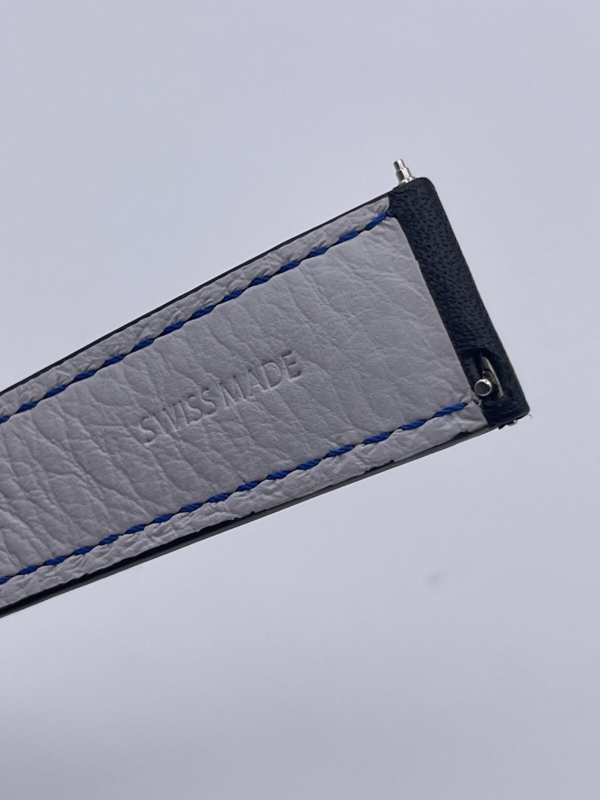 Baume & Mercier Clifton cinturino strap orologio pelle nero BLQK 22mm + fibbia