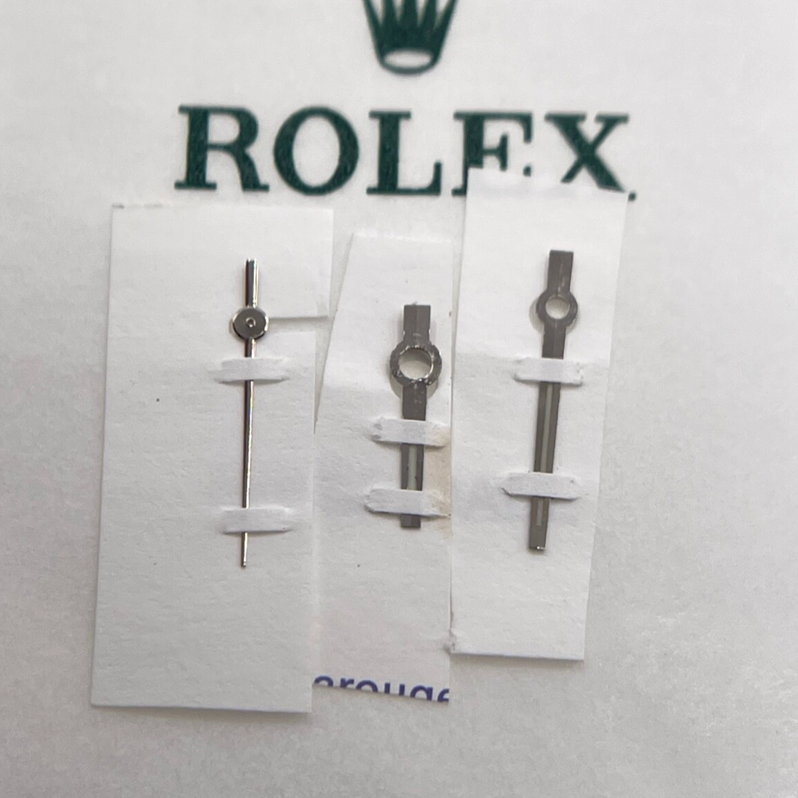 Rolex Datejust 31 set sfere lancette acciaio steel hands set cal. 2235 luminova