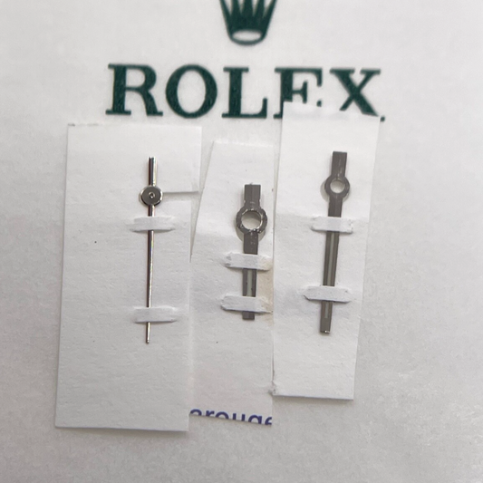 Rolex Datejust 31 set sfere lancette acciaio steel hands set cal. 2235 luminova
