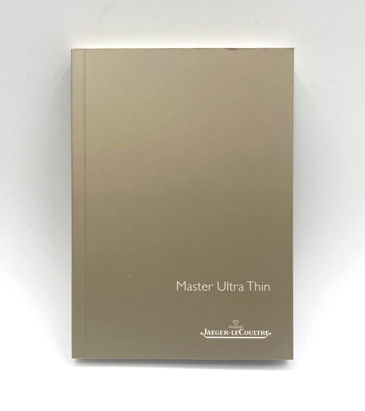 Jaeger LeCoultre Master Ultra Thin libretto istruzioni instructions booklet 2009