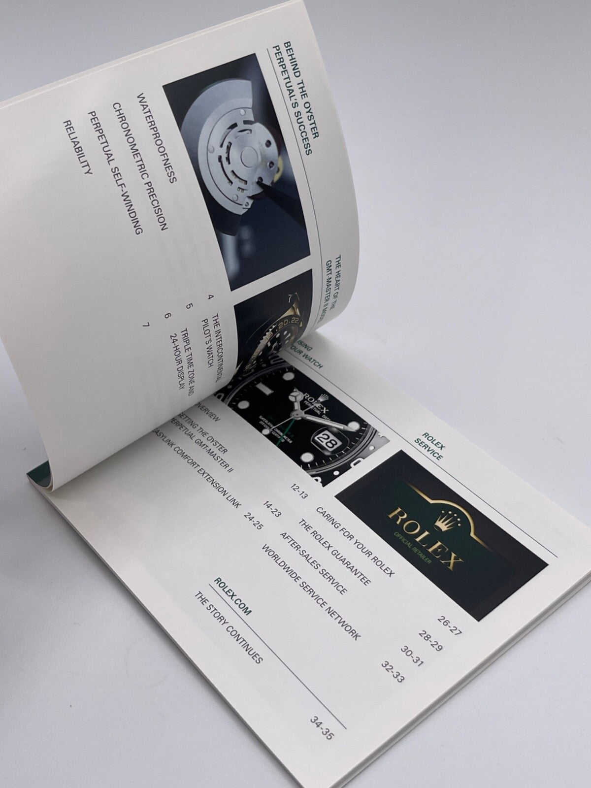 Rolex Gmt-Master II libretto corredo orologio watch booklet anno 2012 inglese
