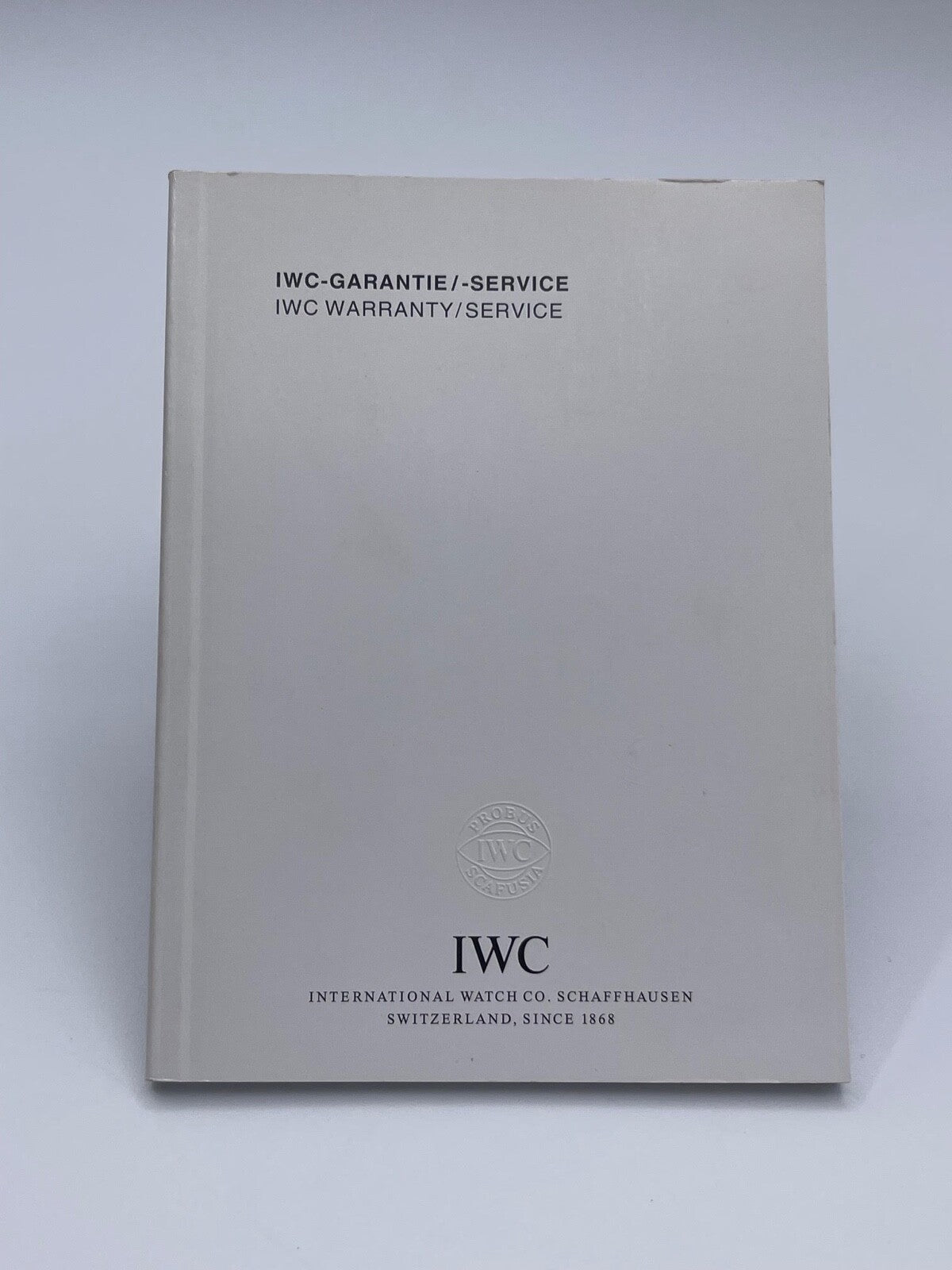 Iwc Pilot Aquatimer Ingenieur libretto garanzia guarantee service 2004 - 2011
