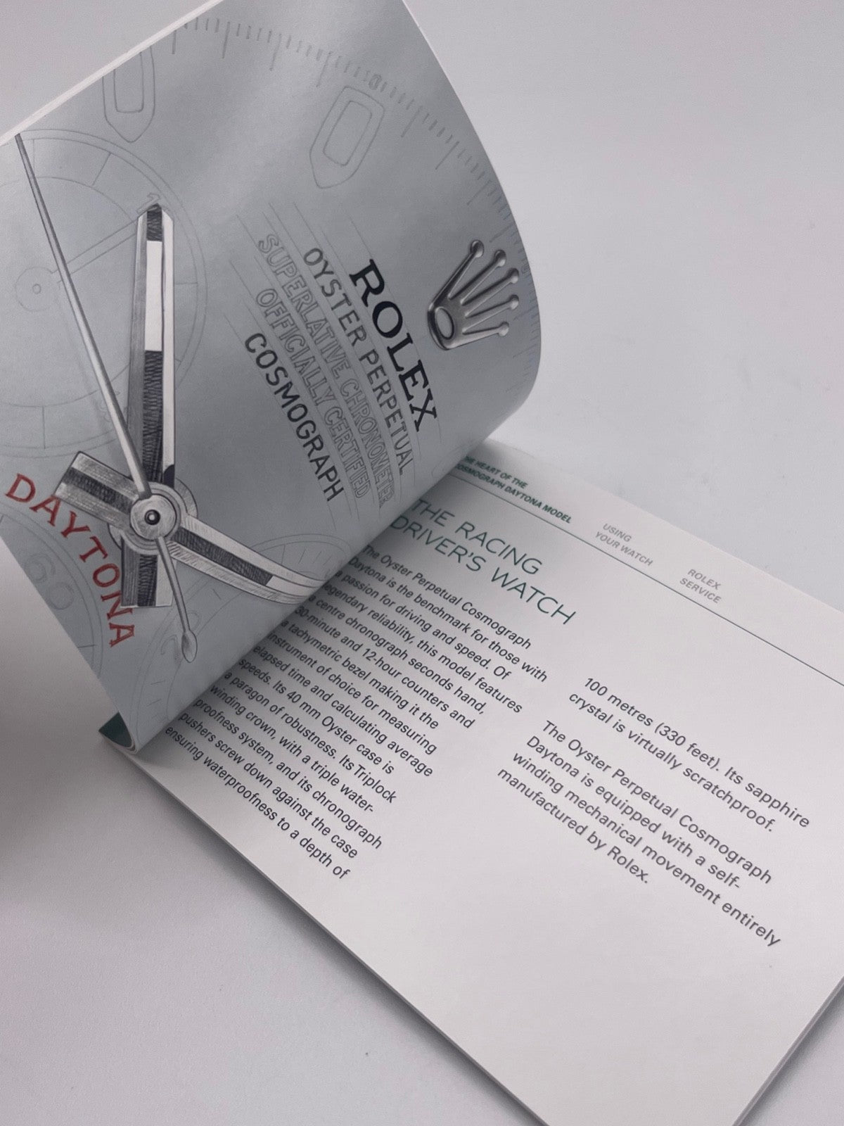 Rolex Daytona libretto corredo orologio watch booklet 11.2017 inglese