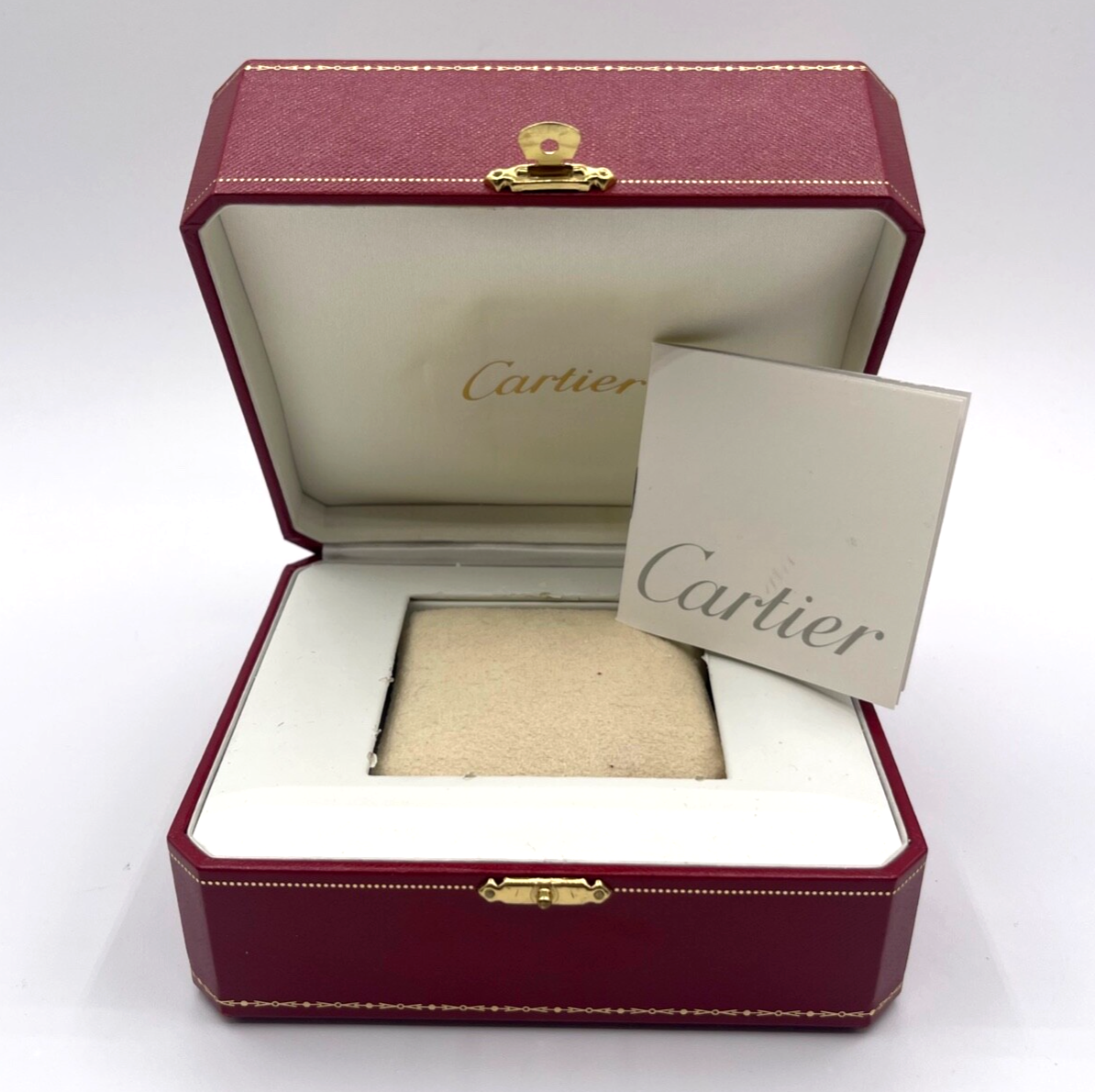 Cartier scatola watch box COWA 0043 + libretto istruzioni instructions booklet