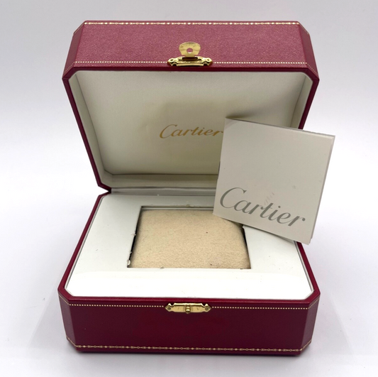 Cartier scatola watch box COWA 0043 + libretto istruzioni instructions booklet