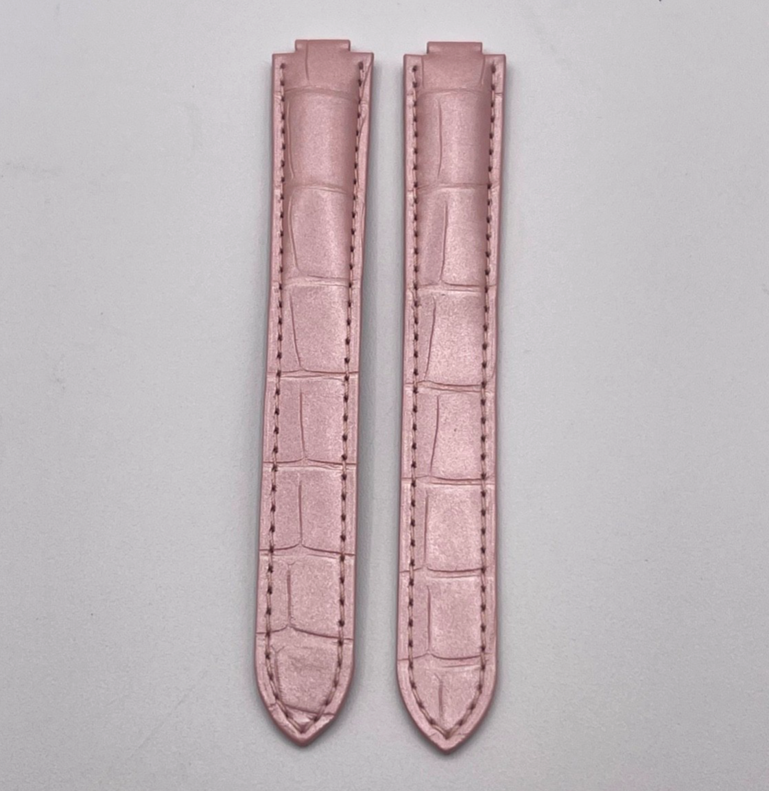 Cartier Ballon Bleu cinturino orologio pelle alligatore rosa KD4N2Y52 16/14mm