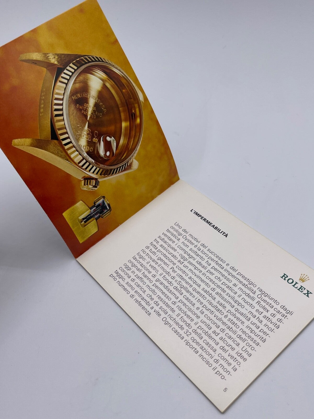 Rolex Day-Date D-D II 2 libretto corredo orologio italiano originale 1980 - 2012