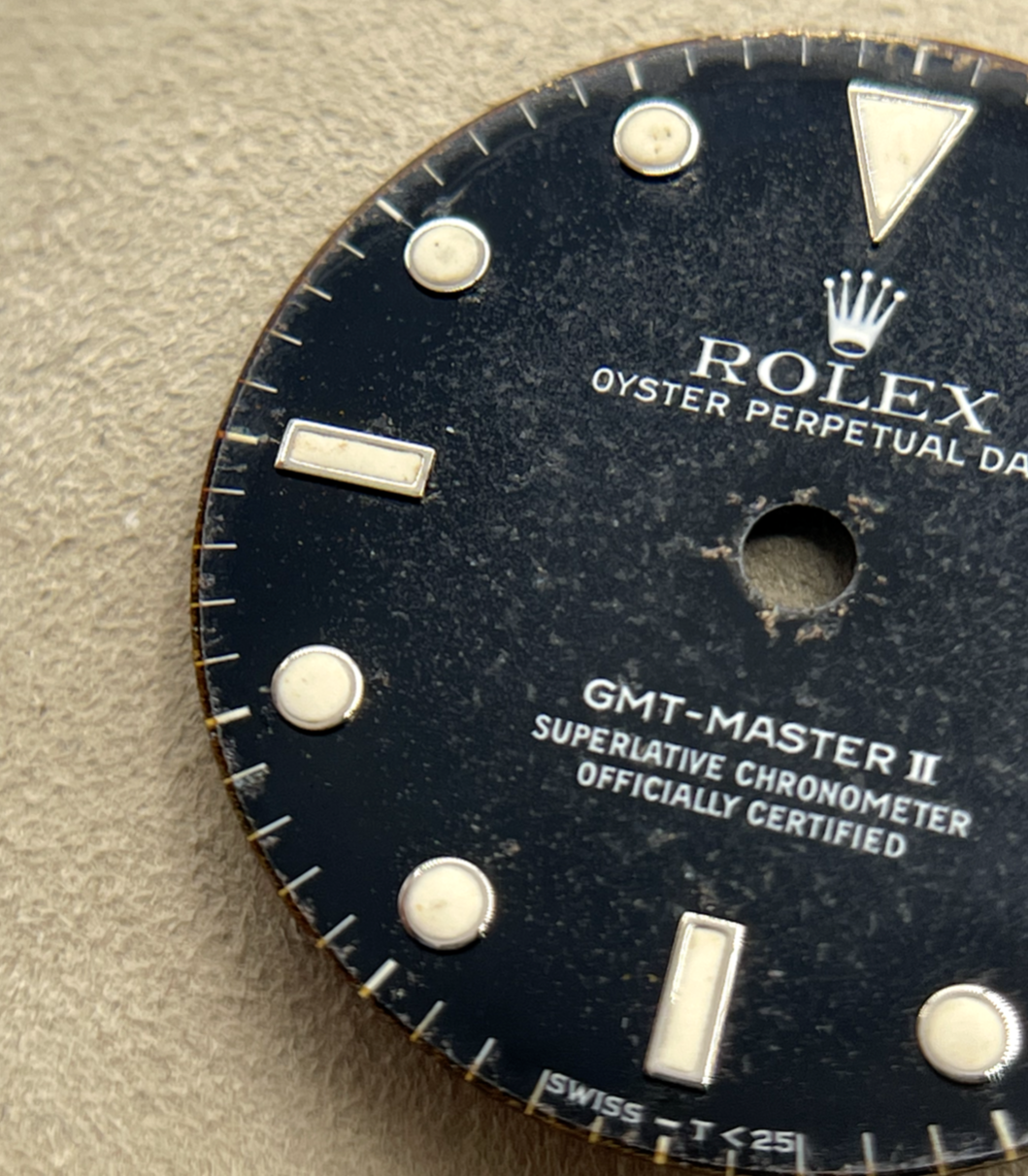 Rolex Gmt-Master II 16710 16760 quadrante dial nero "Swiss T 25 " cal 3085