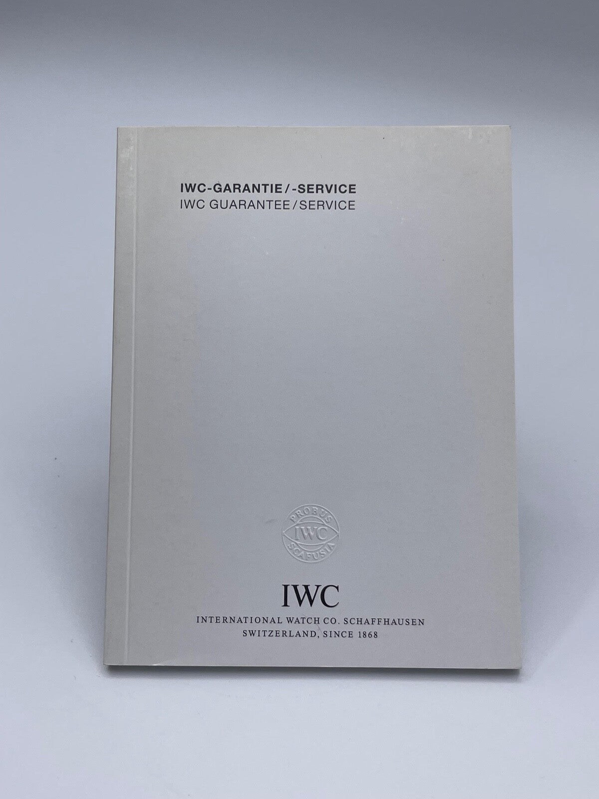 Iwc Pilot Aquatimer Ingenieur libretto garanzia guarantee service 2004 - 2011