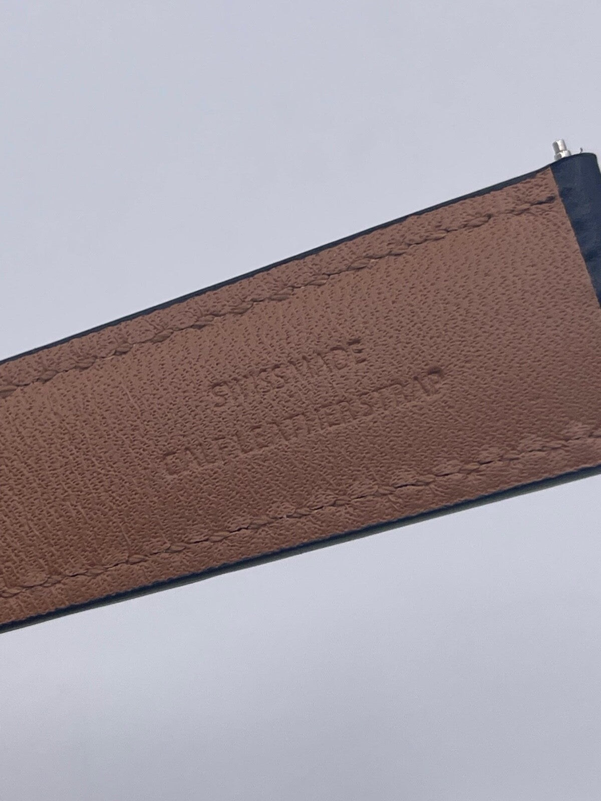 Baume & Mercier Clifton cinturino strap orologio pelle nero BLSA 22mm + fibbia