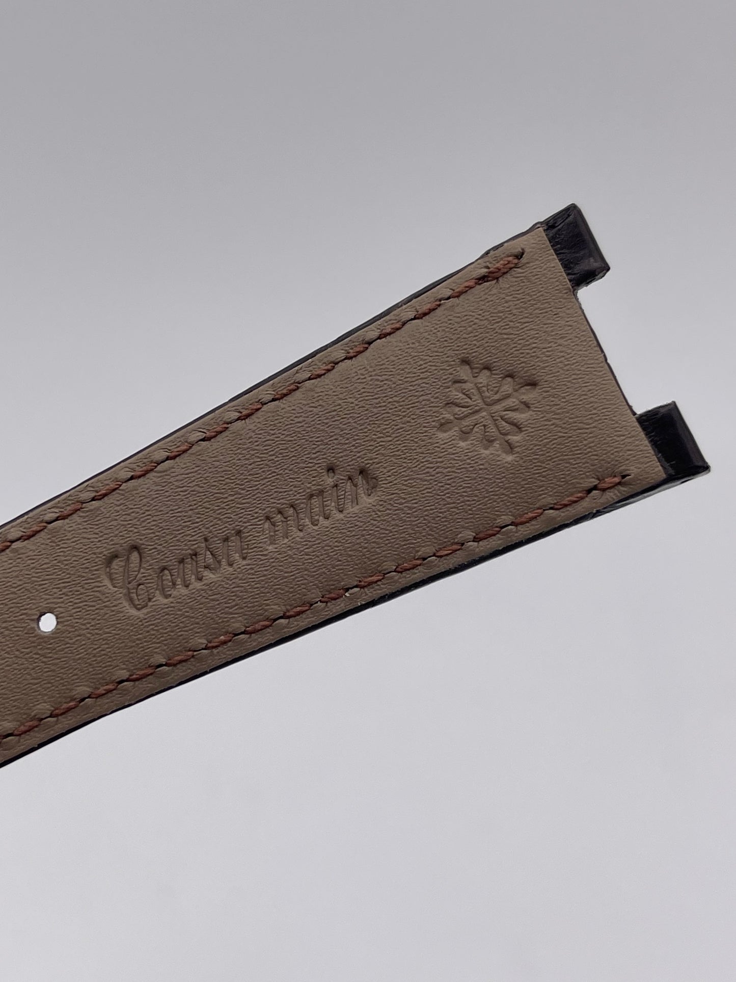 Patek Philippe Nautilus cinturino alligatore marrone brown alligator strap 25/18mm