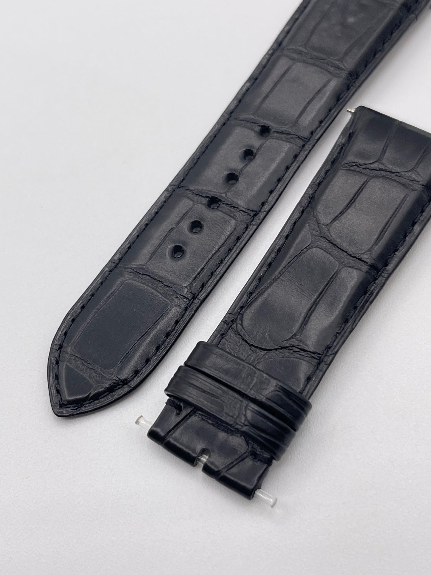 Jaeger Le-Coultre Reverso Duoface cinturino watch strap alligatore nero black 23/20mm