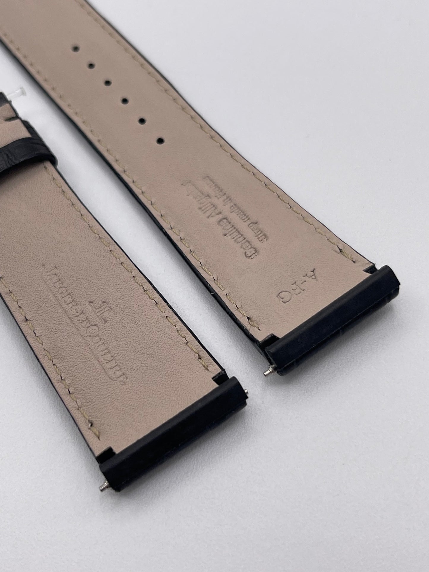 Jaeger Le-Coultre Reverso Duoface cinturino watch strap alligatore nero black 23/20mm