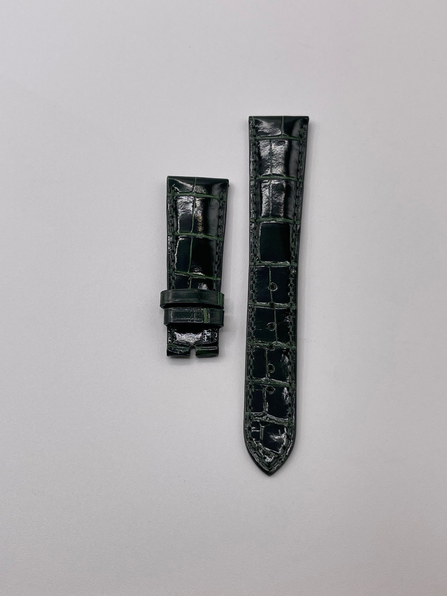 Patek Philippe cinturino alligatore verde green alligator strap 21/16mm