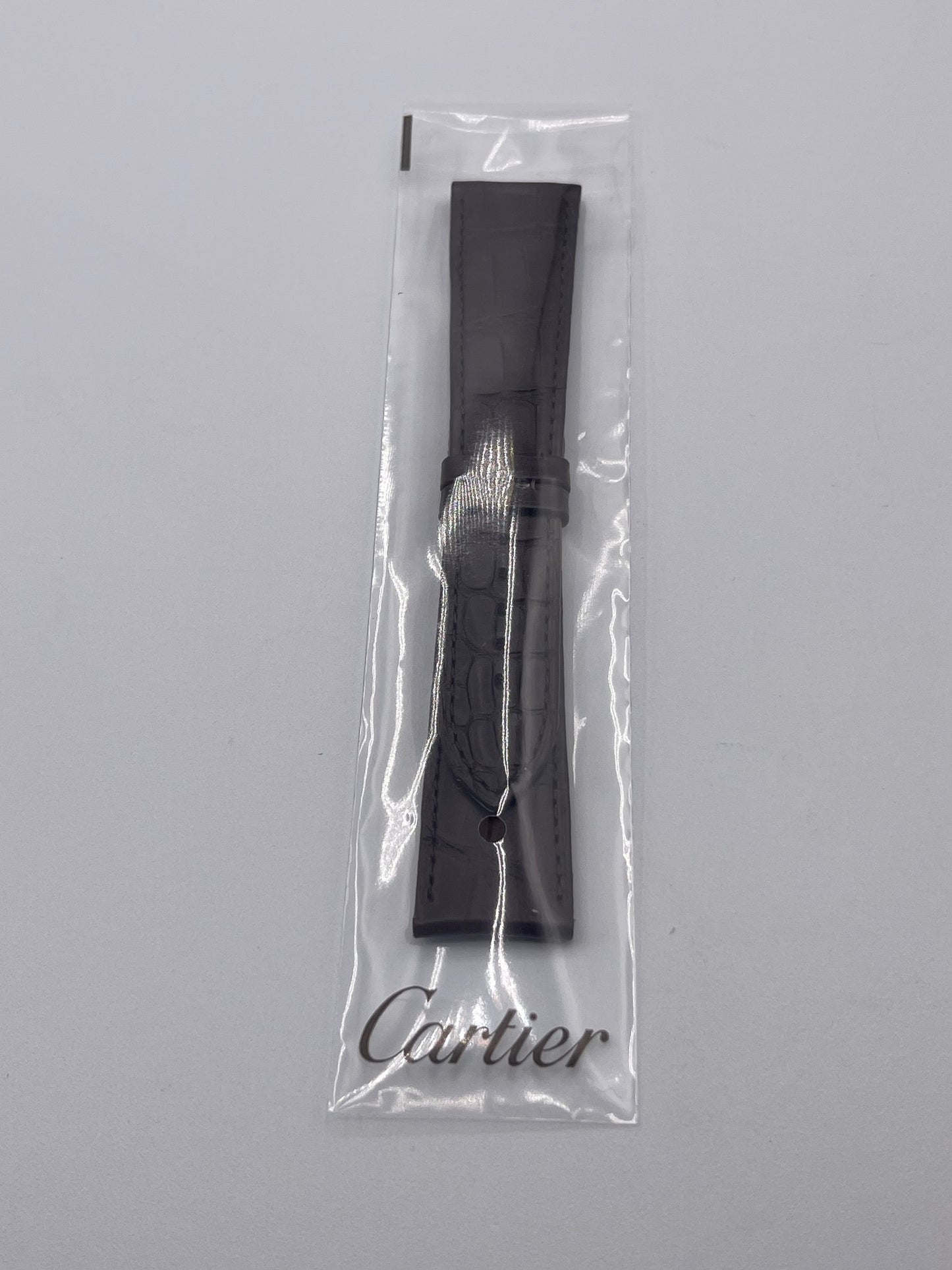 Cartier Ronde 40mm cinturino orologio pelle alligatore marrone KD5MBM52 22/18.5