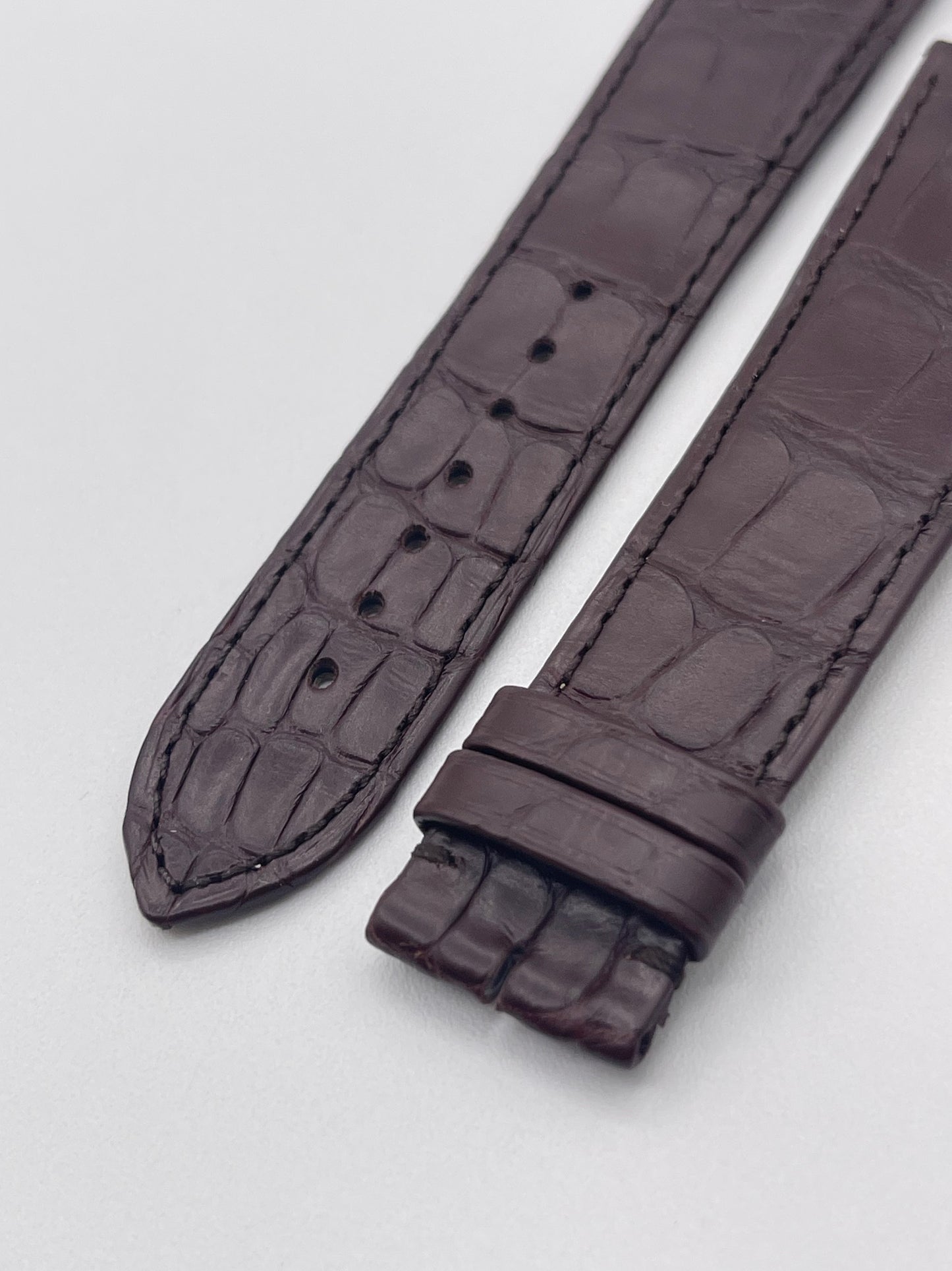 Cartier Ronde 40mm cinturino orologio pelle alligatore marrone KD5MBM52 22/18.5