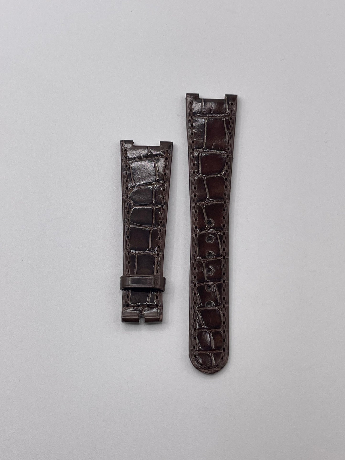 Patek Philippe Golden Ellipse cinturino alligatore brown alligator strap 21/15mm