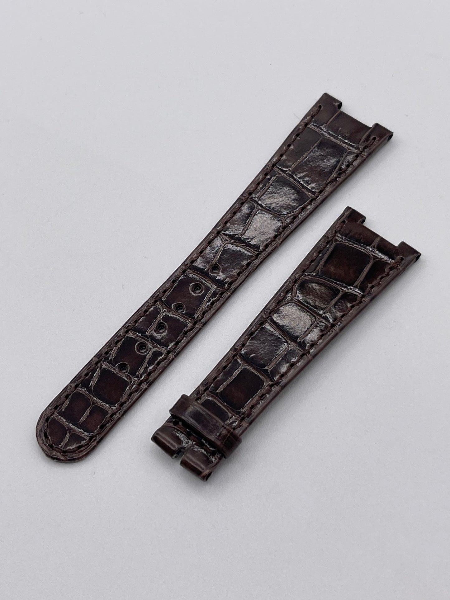 Patek Philippe Golden Ellipse cinturino alligatore brown alligator strap 21/15mm