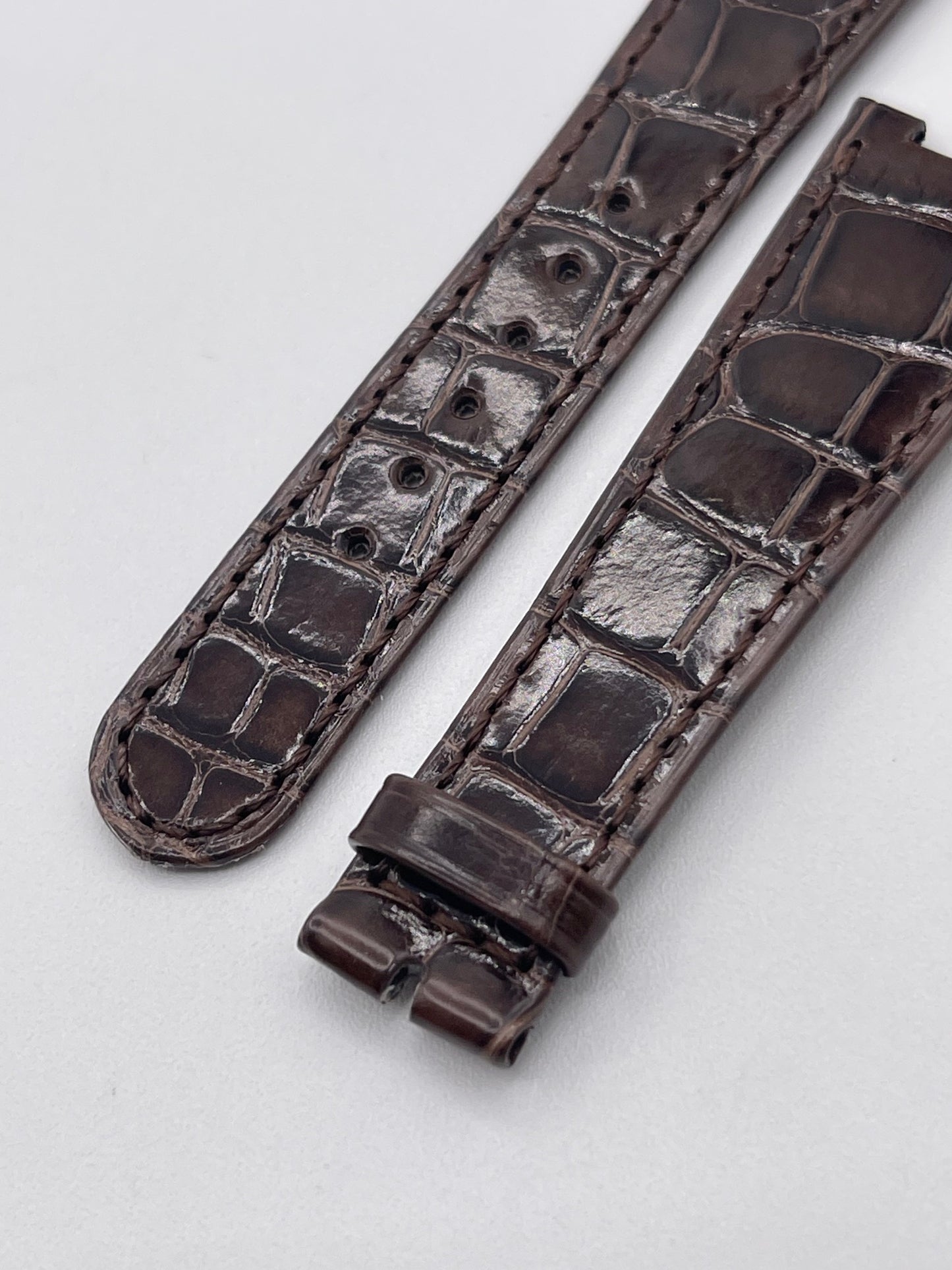 Patek Philippe Golden Ellipse cinturino alligatore brown alligator strap 21/15mm