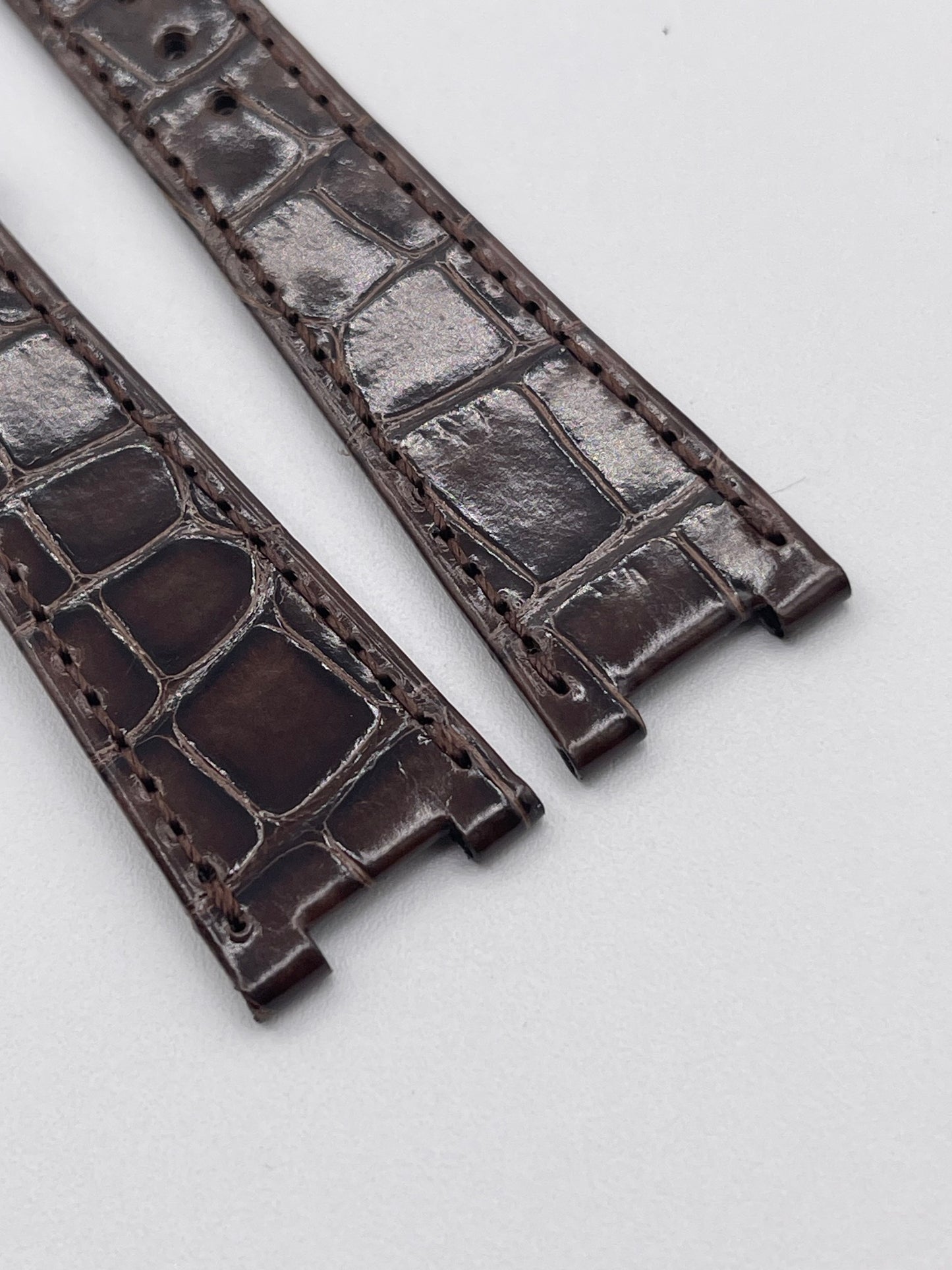 Patek Philippe Golden Ellipse cinturino alligatore brown alligator strap 21/15mm