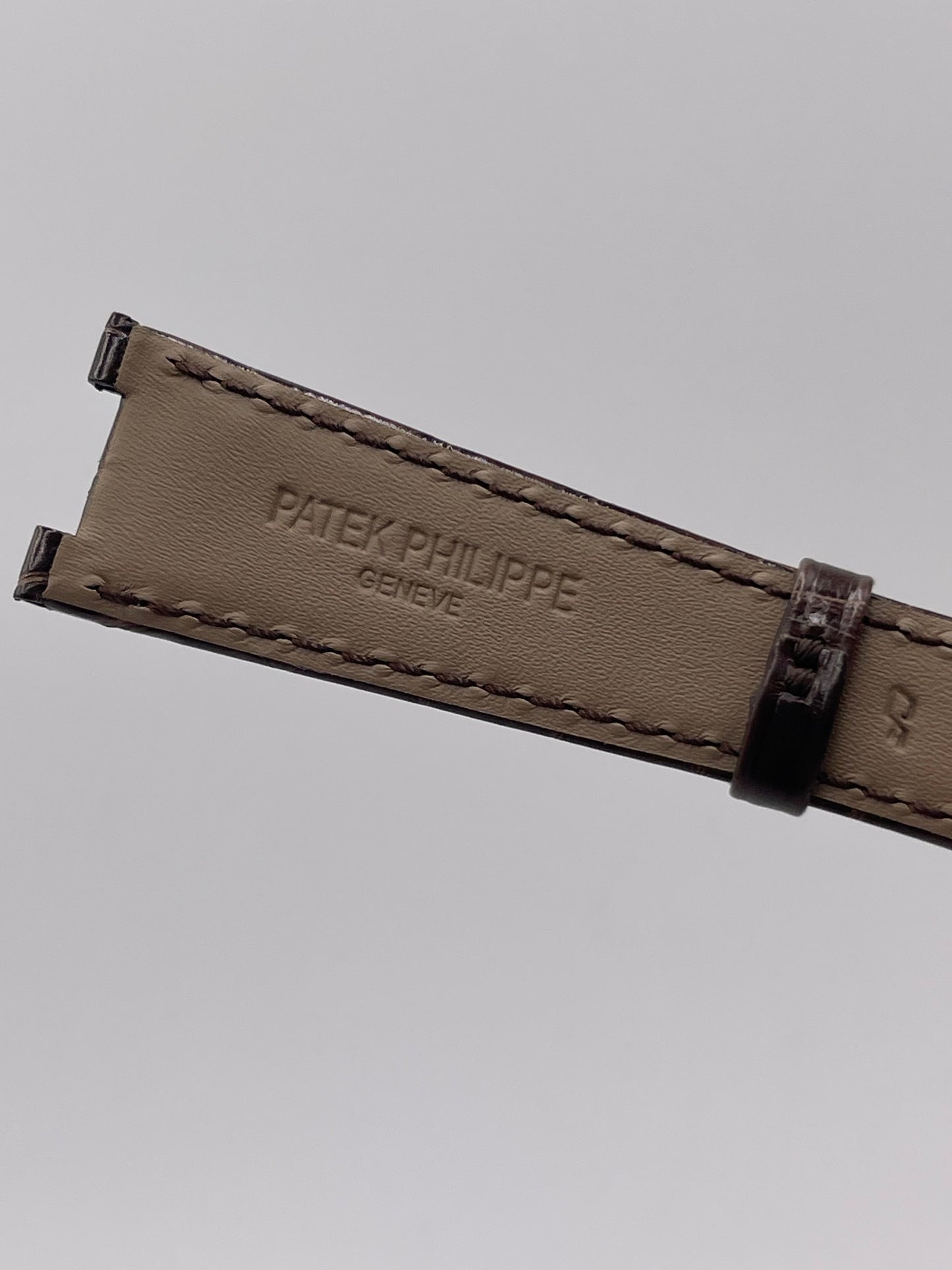 Patek Philippe Golden Ellipse cinturino alligatore brown alligator strap 21/15mm