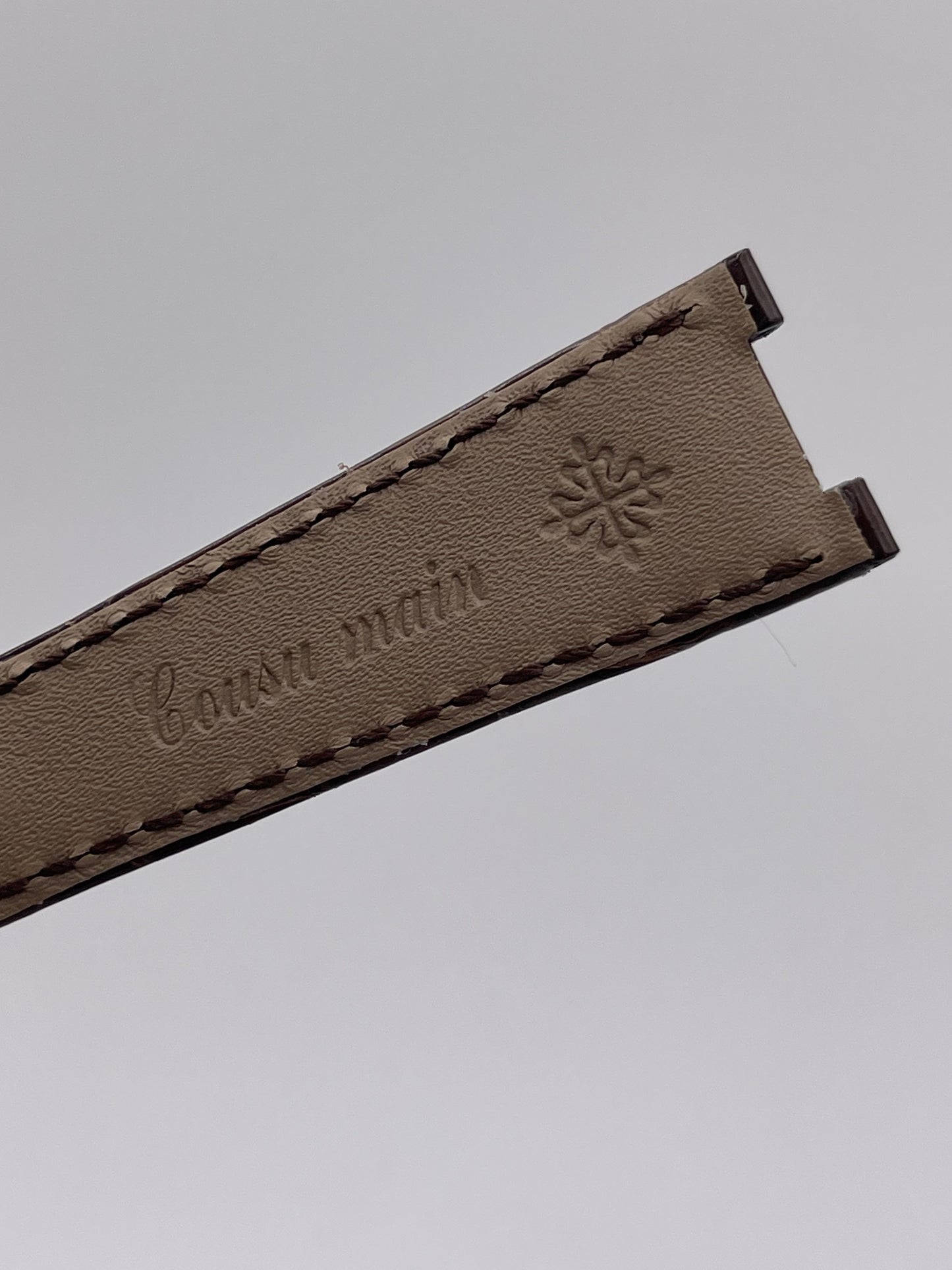 Patek Philippe Golden Ellipse cinturino alligatore brown alligator strap 21/15mm