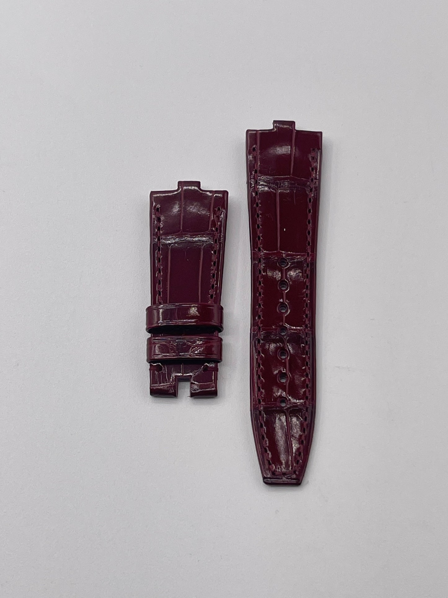 Vacheron Constantin Overseas cinturino alligatore bordeaux burgundy strap 20/16mm