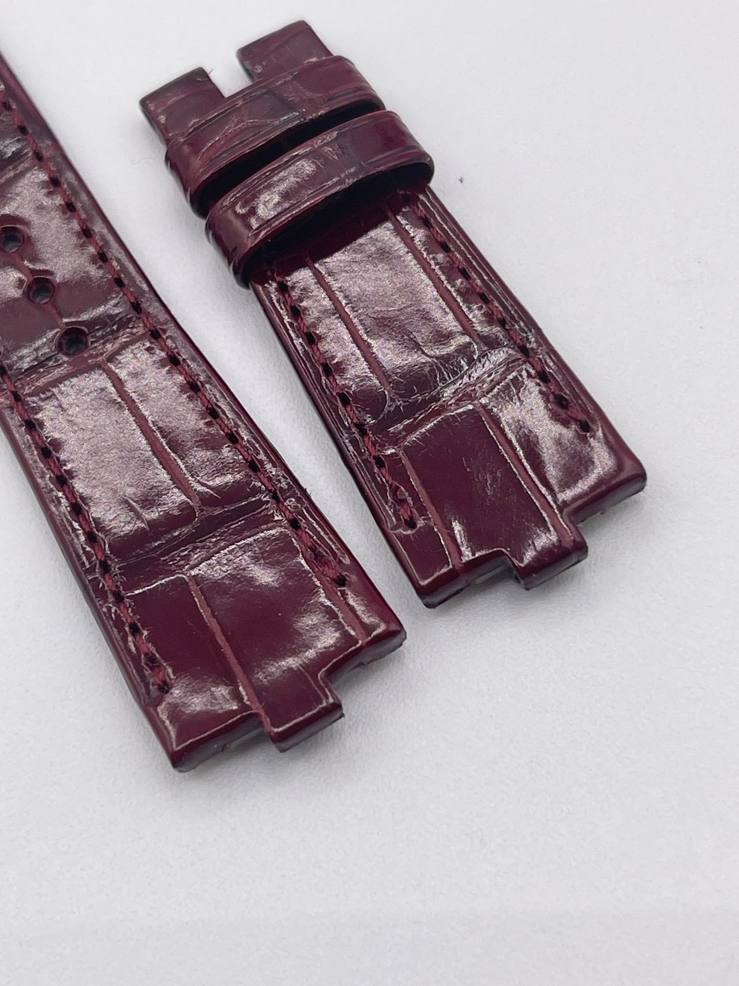 Vacheron Constantin Overseas cinturino alligatore bordeaux burgundy strap 20/16mm