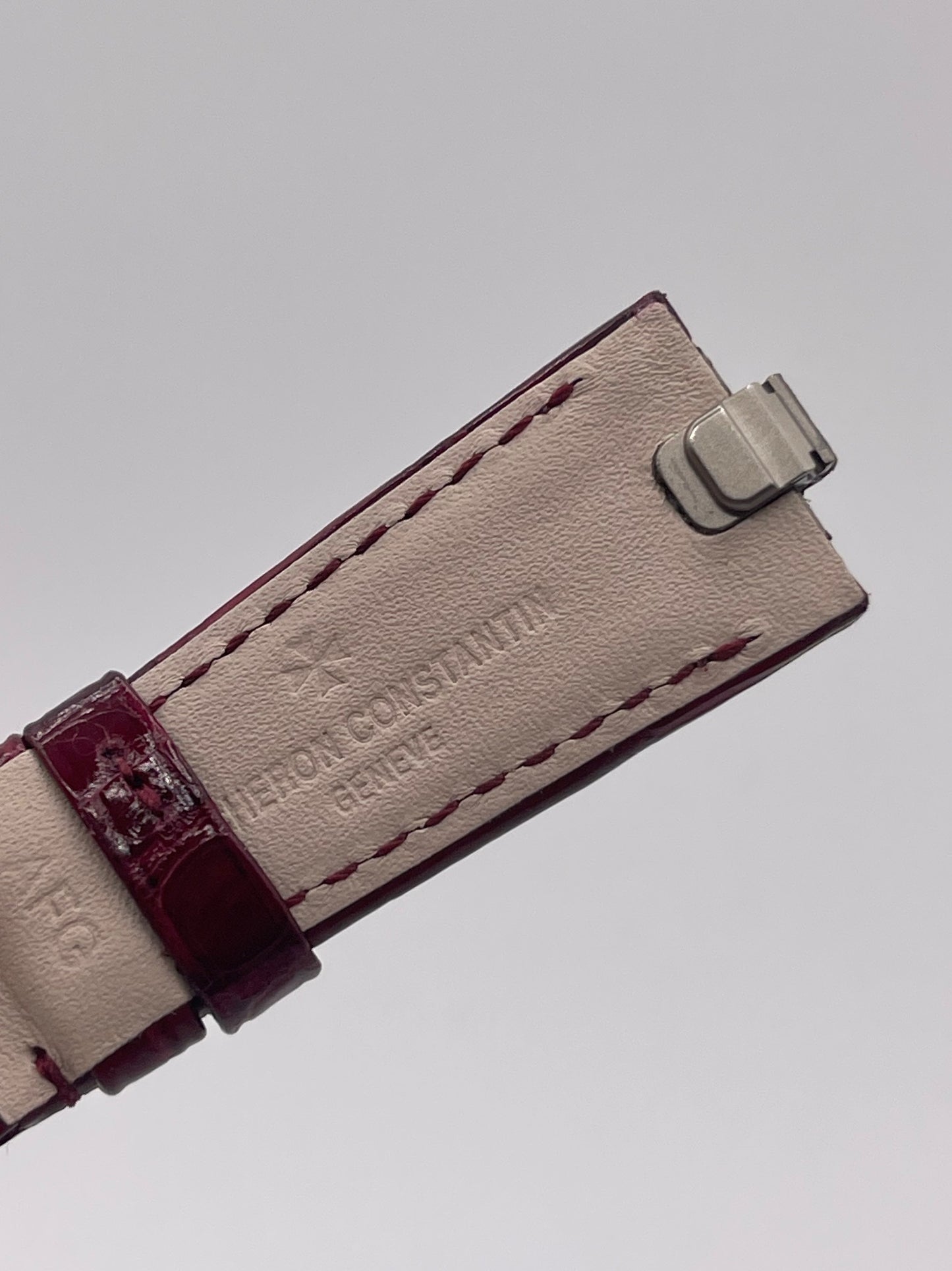 Vacheron Constantin Overseas cinturino alligatore bordeaux burgundy strap 20/16mm