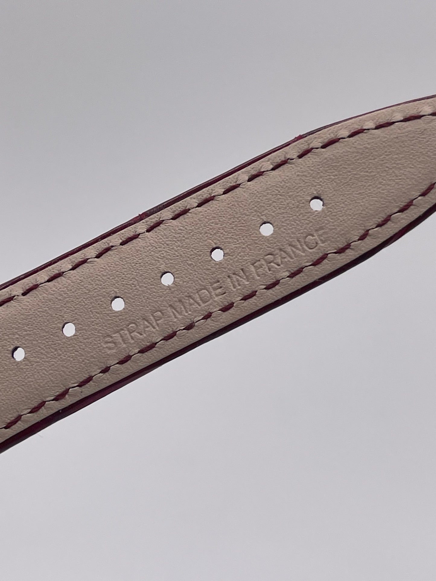 Vacheron Constantin Overseas cinturino alligatore bordeaux burgundy strap 20/16mm