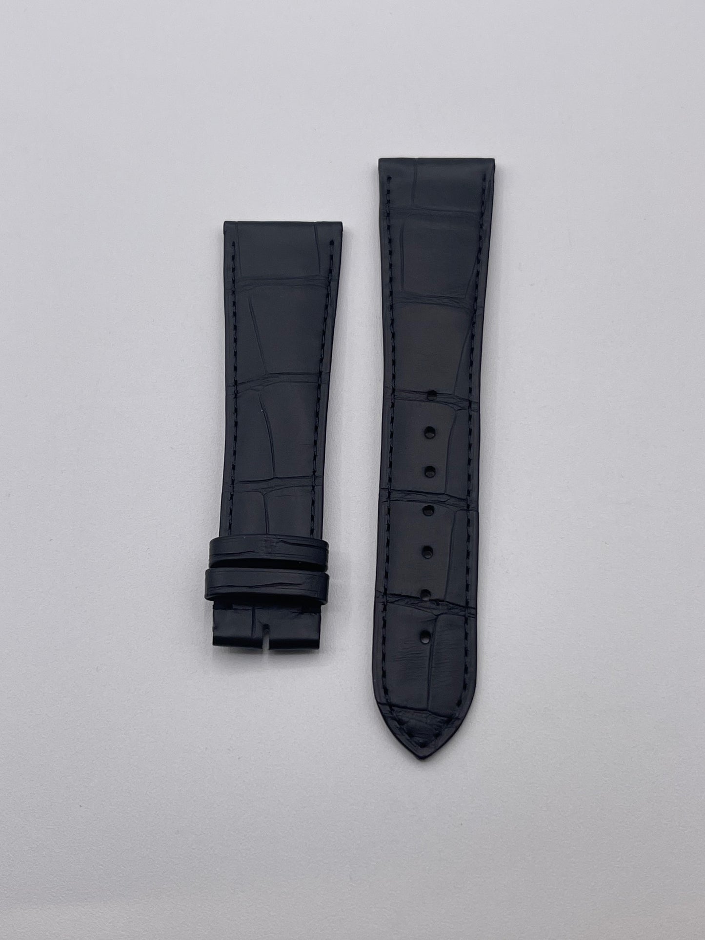 Cartier Tank solo ronde XL cinturino alligatore nero black strap KD4PBK97 23/18