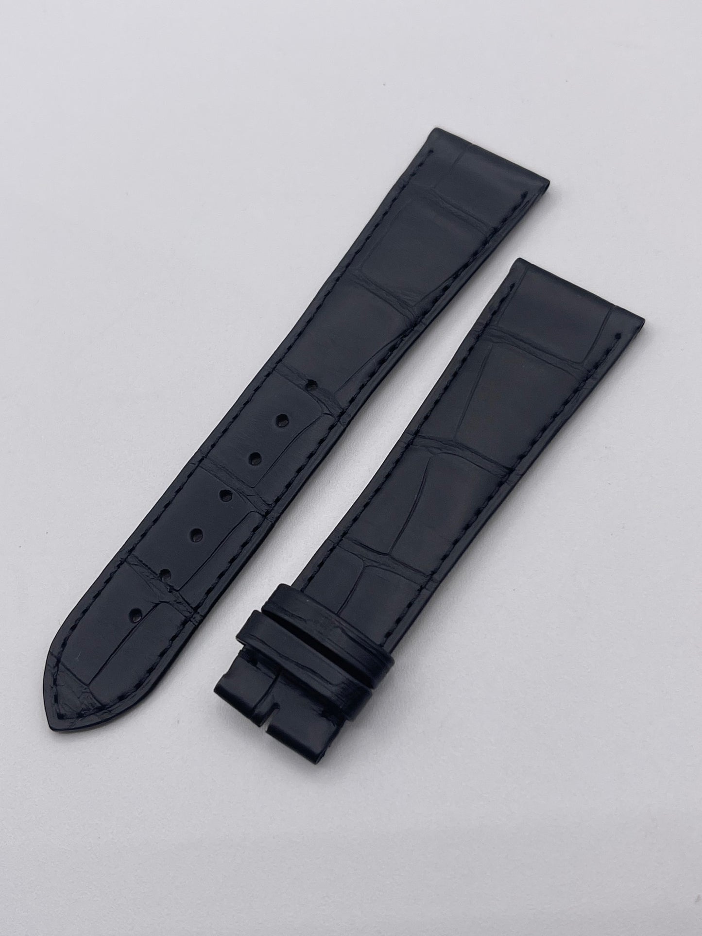Cartier Tank solo ronde XL cinturino alligatore nero black strap KD4PBK97 23/18