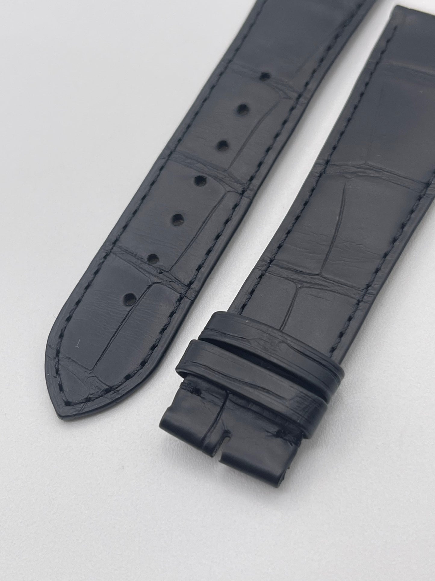 Cartier Tank solo ronde XL cinturino alligatore nero black strap KD4PBK97 23/18