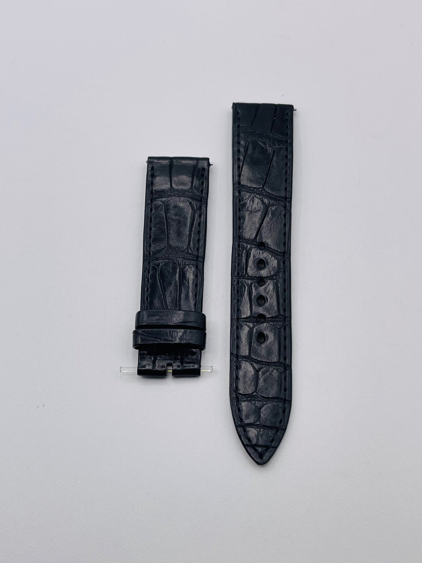 Jaeger Le-Coultre Reverso cinturino watch strap alligatore nero black 20/18mm