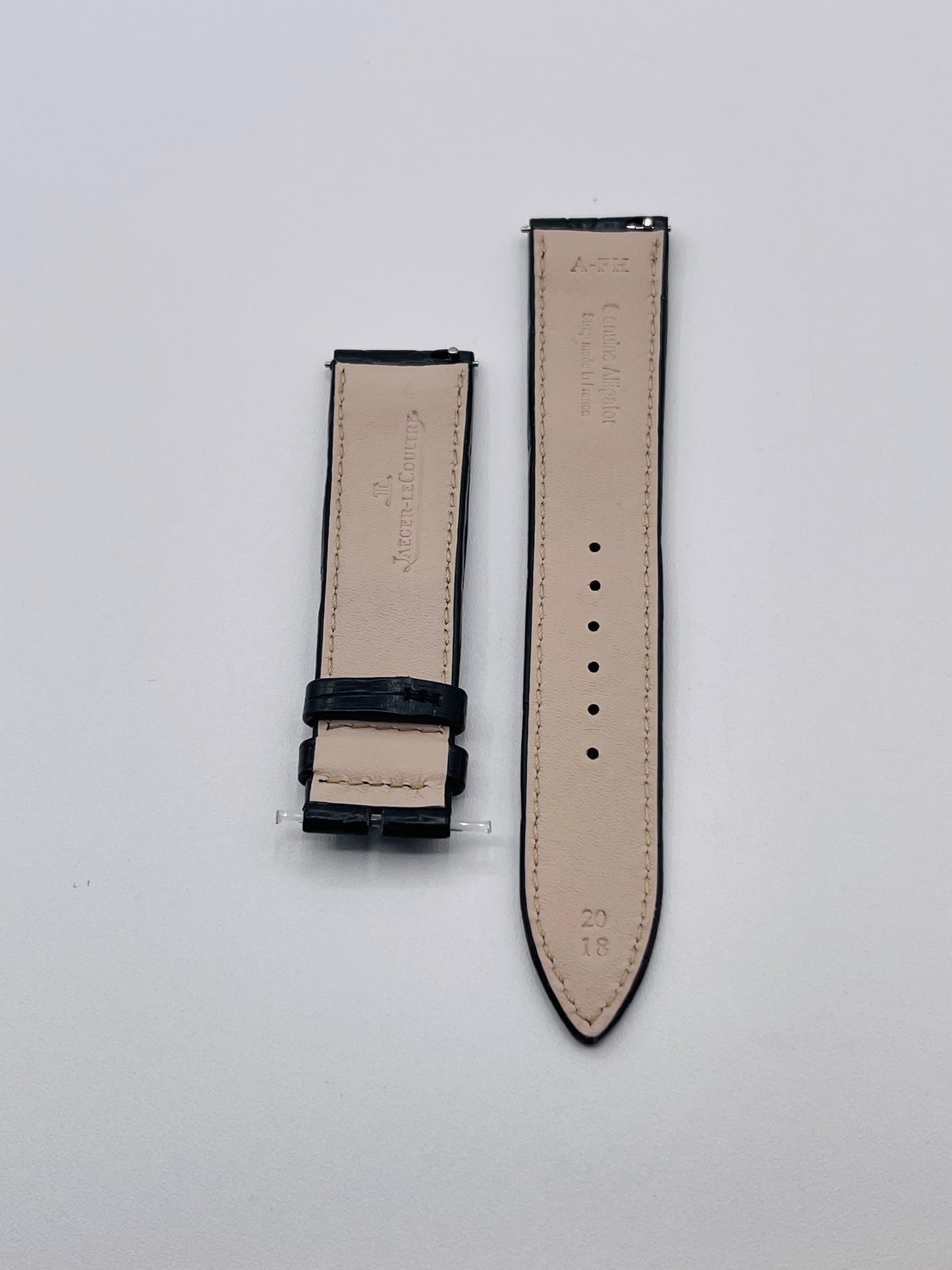 Jaeger Le-Coultre Reverso cinturino watch strap alligatore nero black 20/18mm