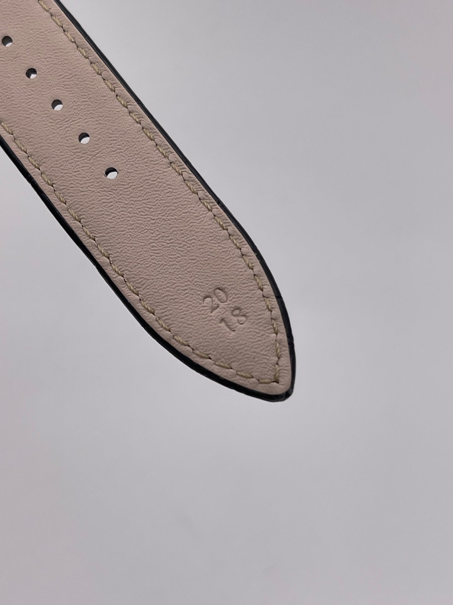 Jaeger Le-Coultre Reverso cinturino watch strap alligatore nero black 20/18mm