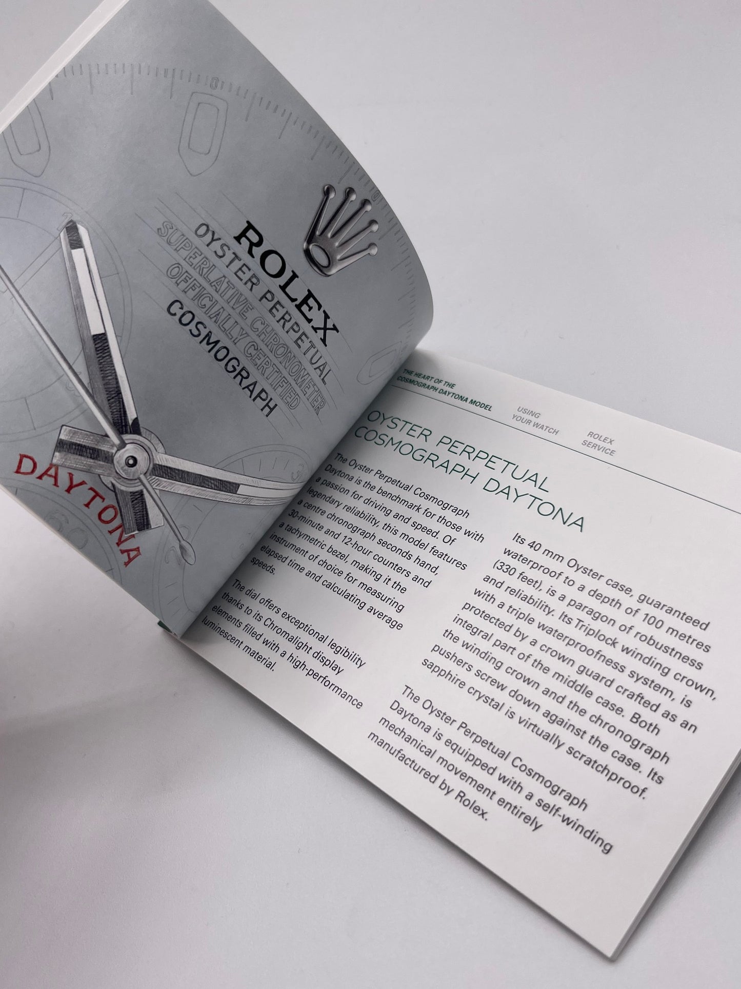 Rolex Daytona watch booklet 3.2019 English