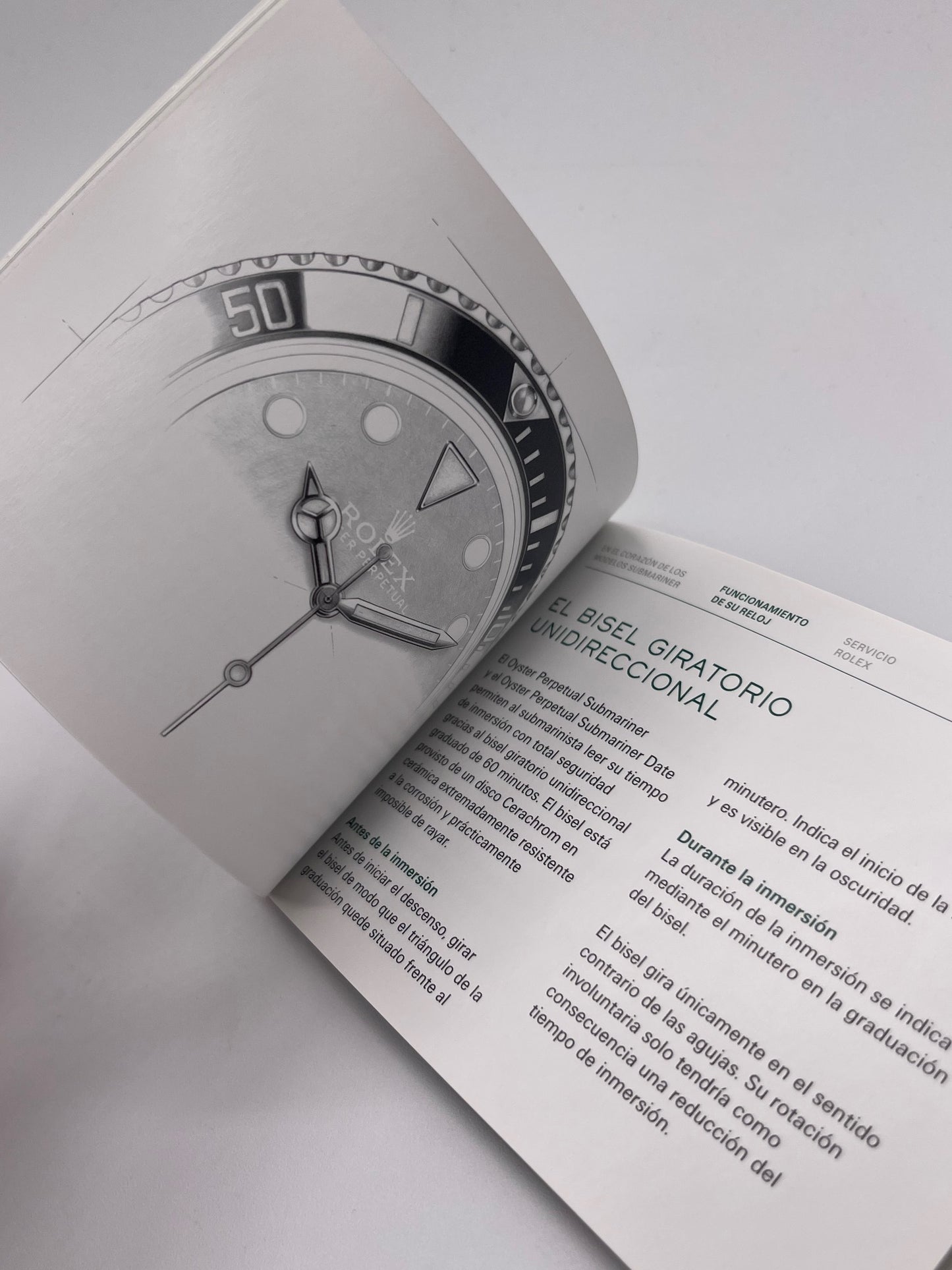 Rolex Submariner Date libretto corredo orologio watch booklet 2.2016 spagnolo