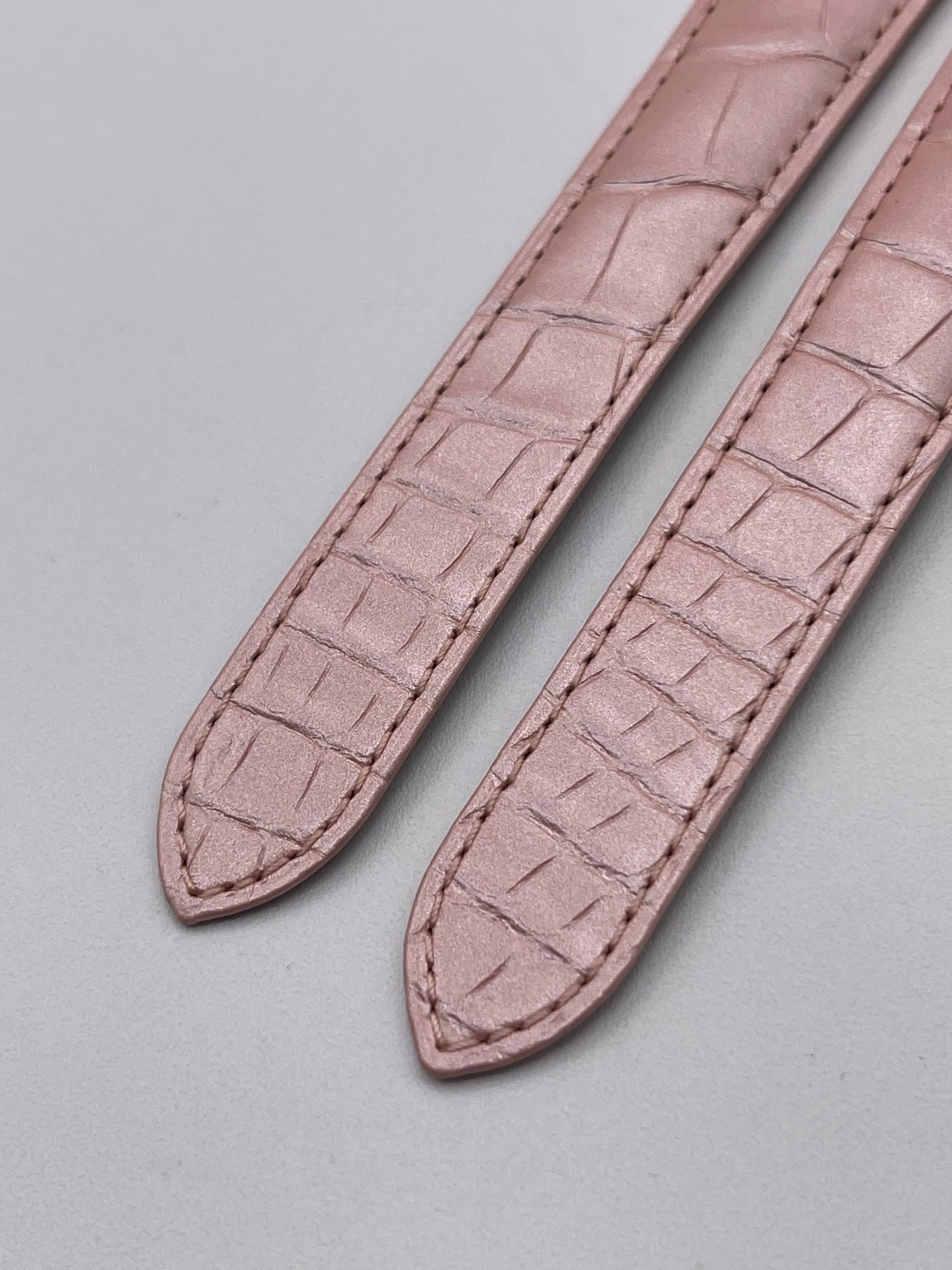 Cartier Ballon Bleu cinturino orologio pelle alligatore rosa KD2H2Y52 18,5/16mm