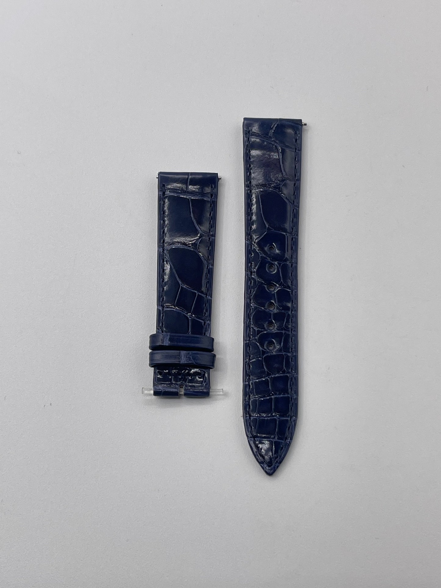 Jaeger Le-Coultre Rendez Vous cinturino watch strap alligatore blu 18/16