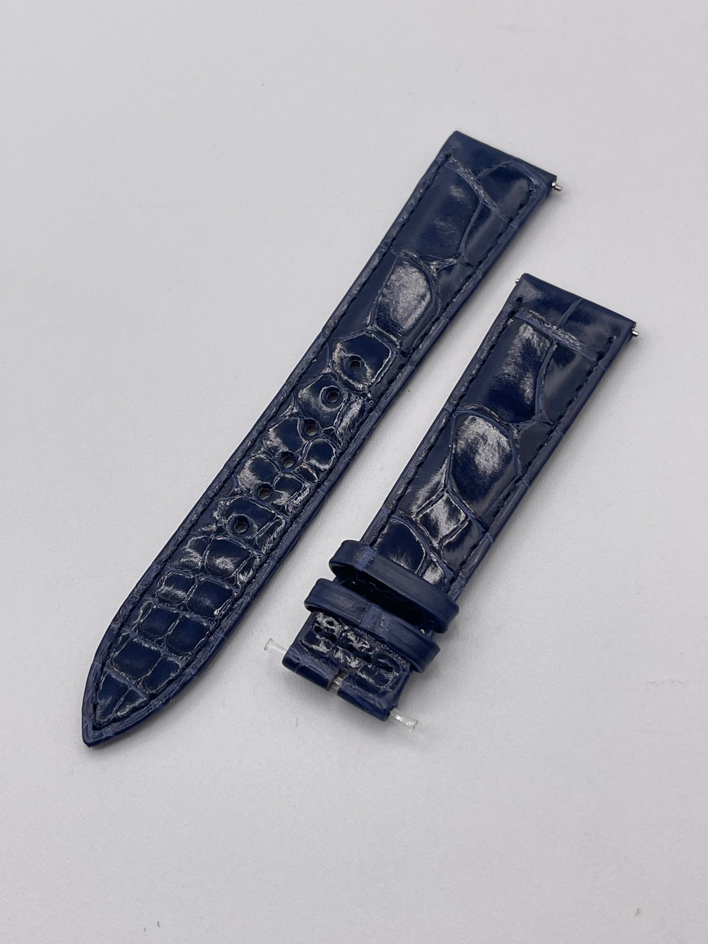 Jaeger Le-Coultre Rendez Vous cinturino watch strap alligatore blu 18/16
