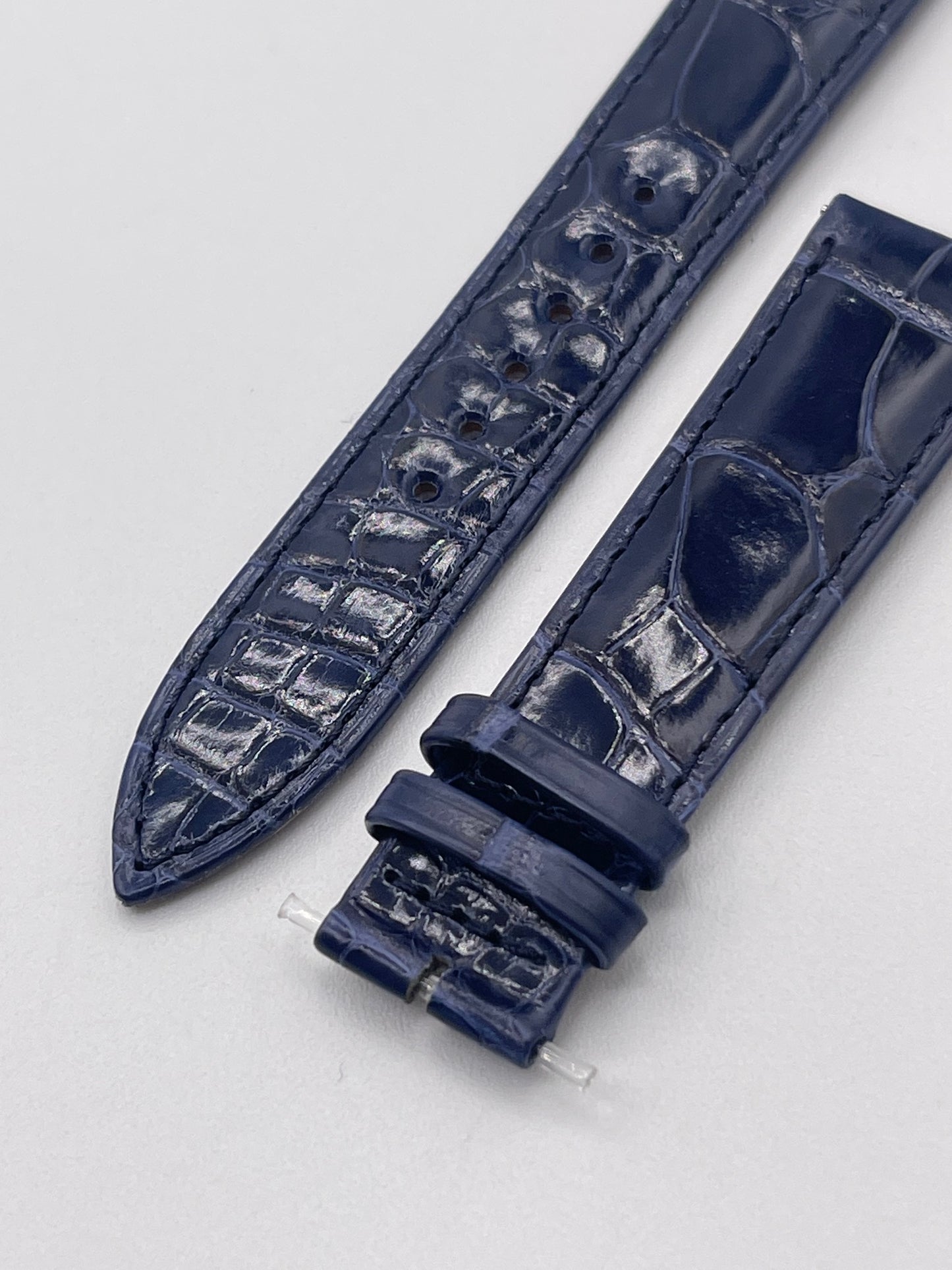 Jaeger Le-Coultre Rendez Vous cinturino watch strap alligatore blu 18/16