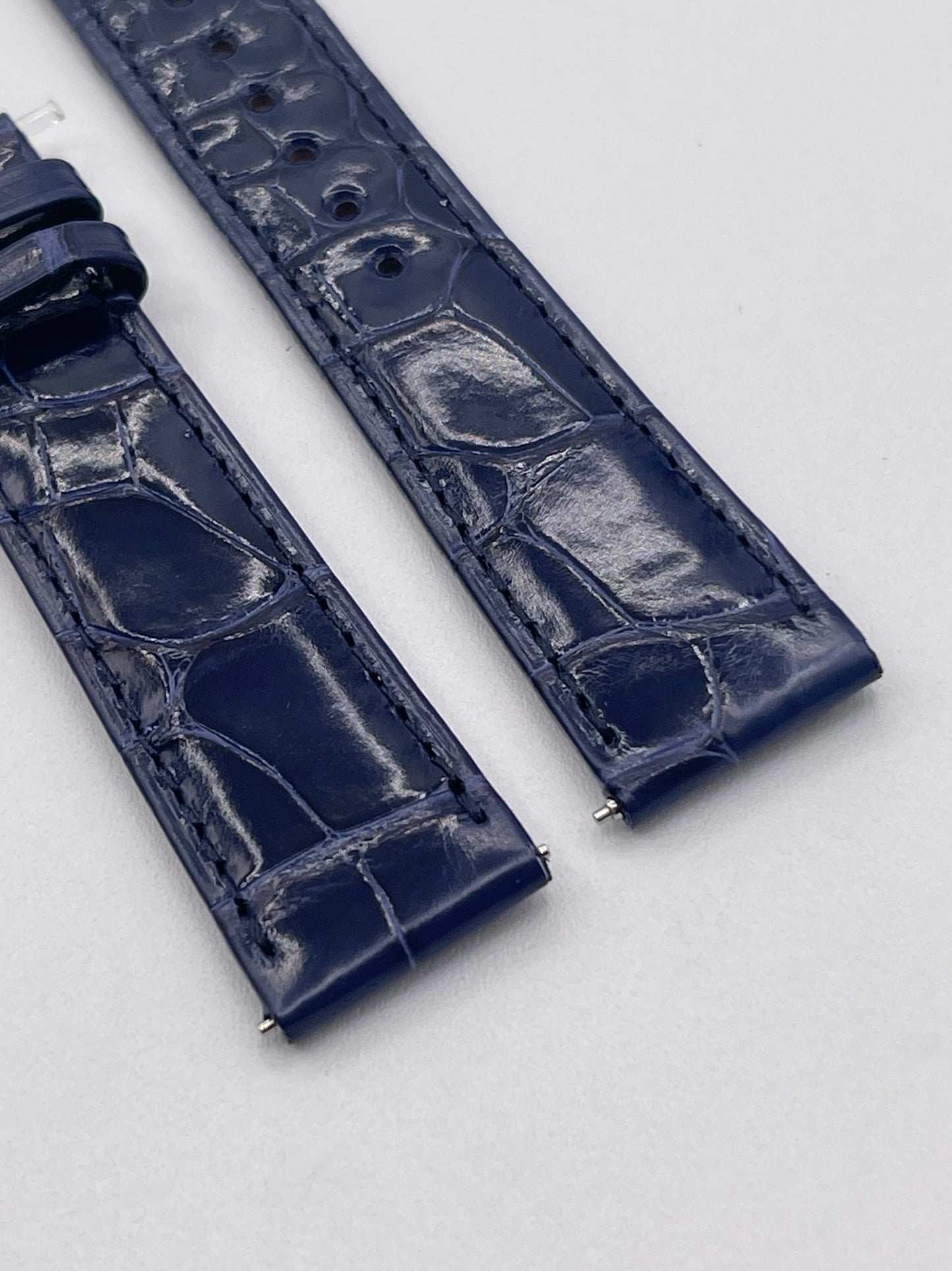 Jaeger Le-Coultre Rendez Vous cinturino watch strap alligatore blu 18/16