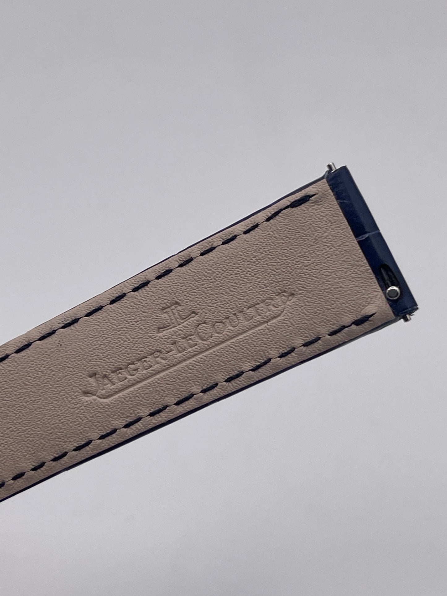 Jaeger Le-Coultre Rendez Vous cinturino watch strap alligatore blu 18/16