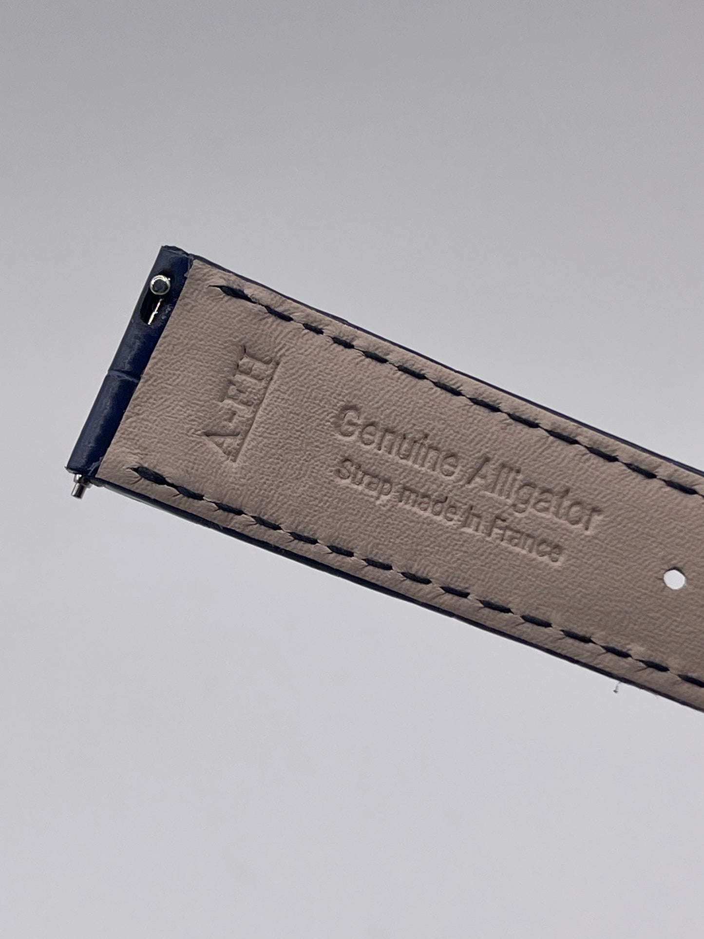 Jaeger Le-Coultre Rendez Vous cinturino watch strap alligatore blu 18/16
