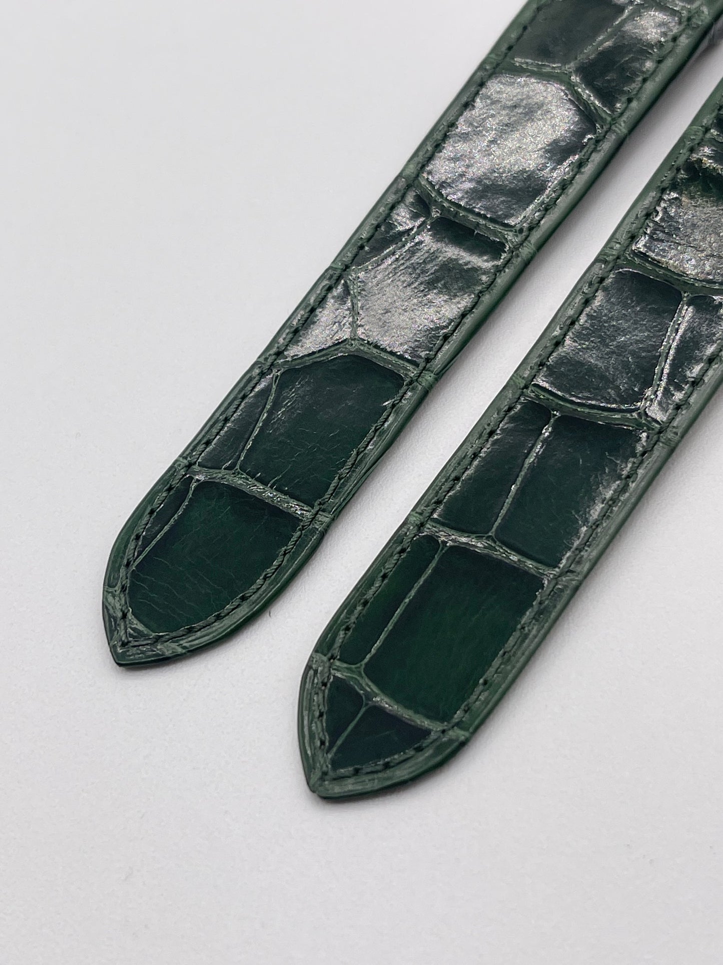Cartier Santos 100MM cinturino alligatore verde green KD1M9P49 20/18mm