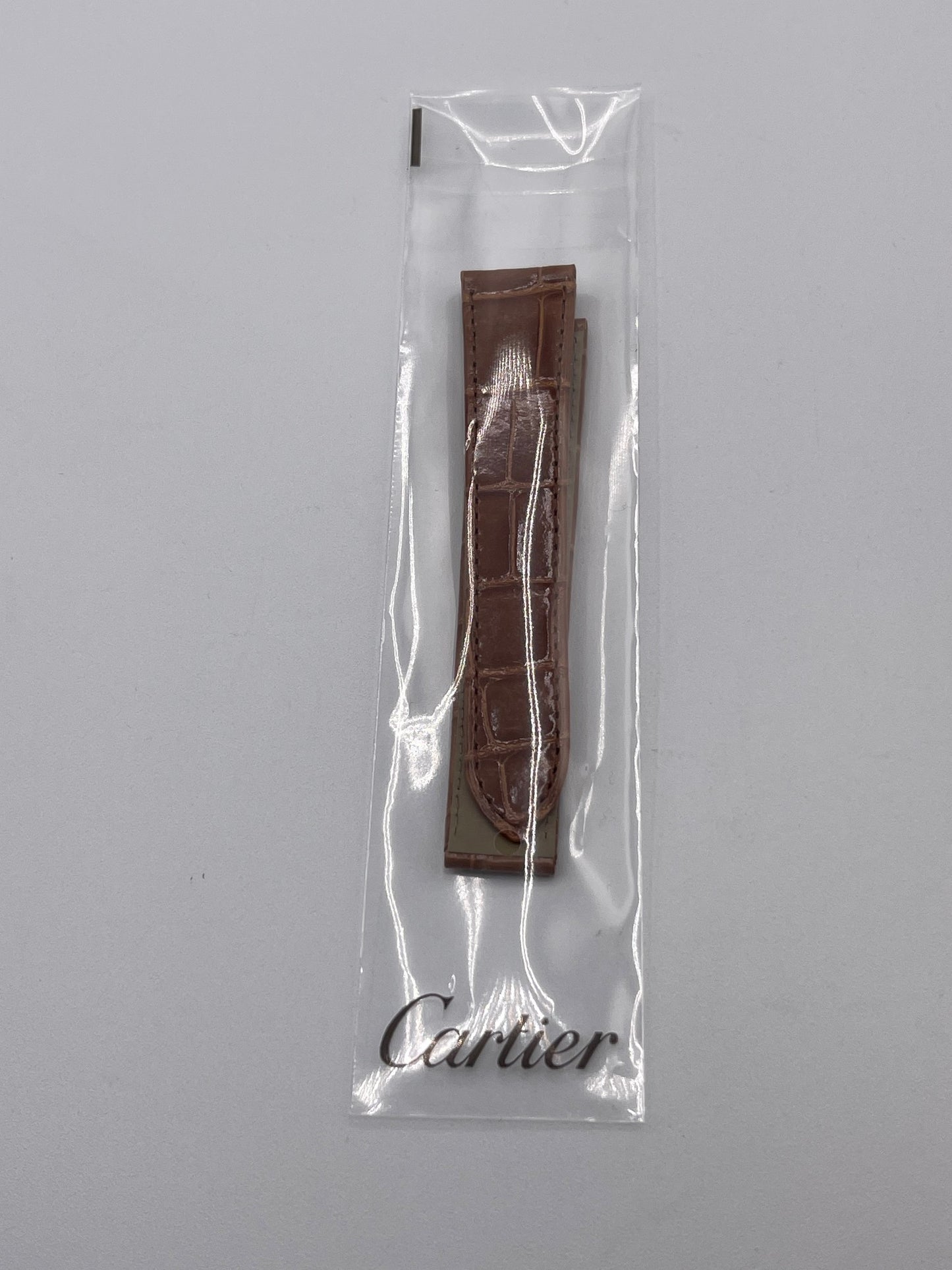 Cartier Tank LC GM cinturino alligatore marrone brown leather KD20GN67 19/16 mm