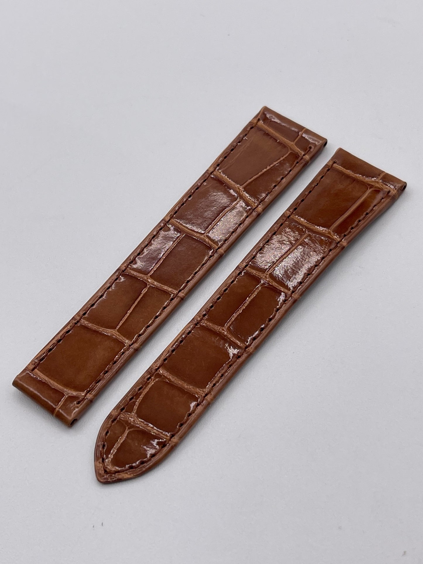 Cartier Tank LC GM cinturino alligatore marrone brown leather KD20GN67 19/16 mm