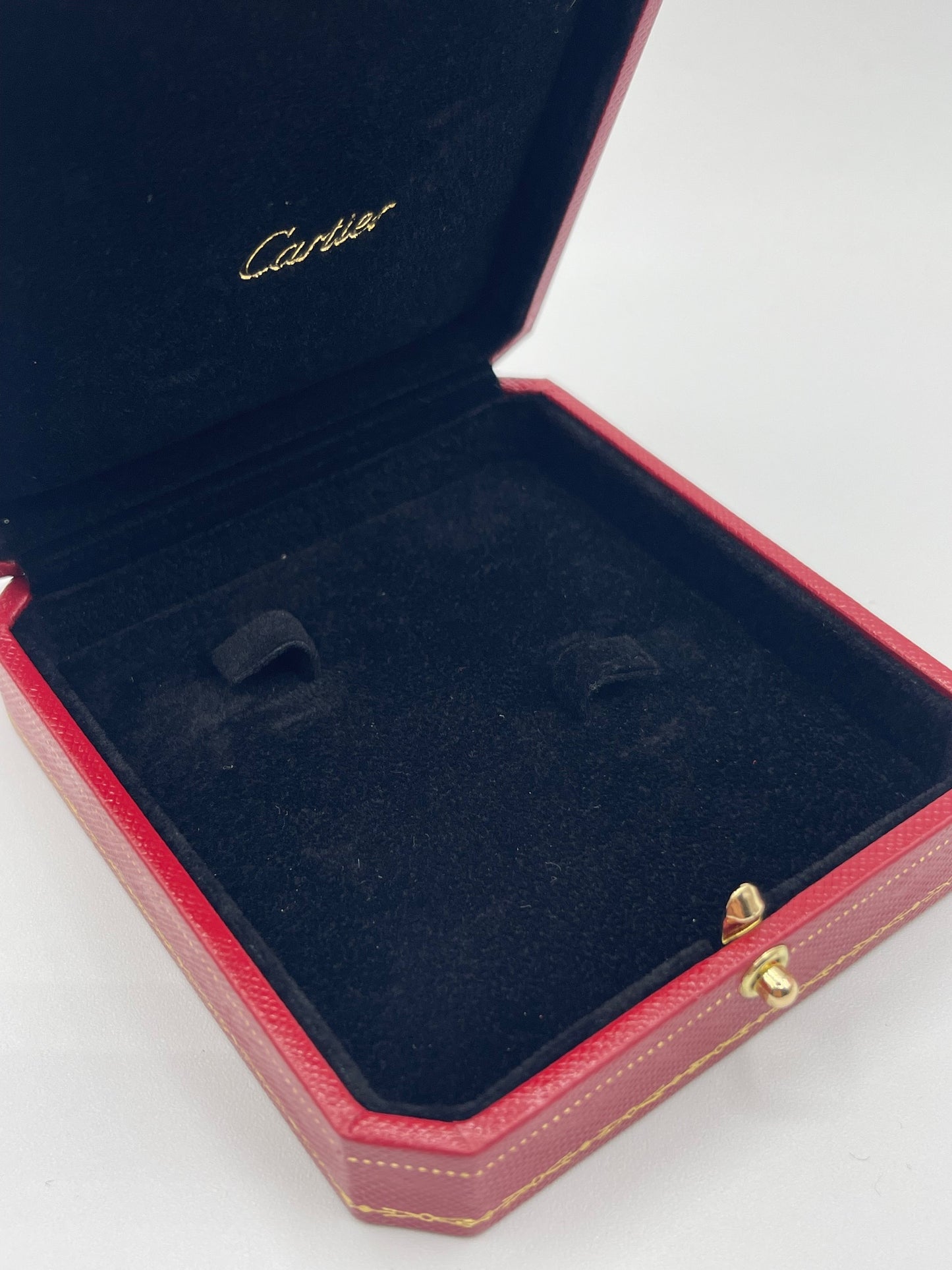 Cartier set scatola gemelli cufflinks box ref CRCO000467 + certificato argento