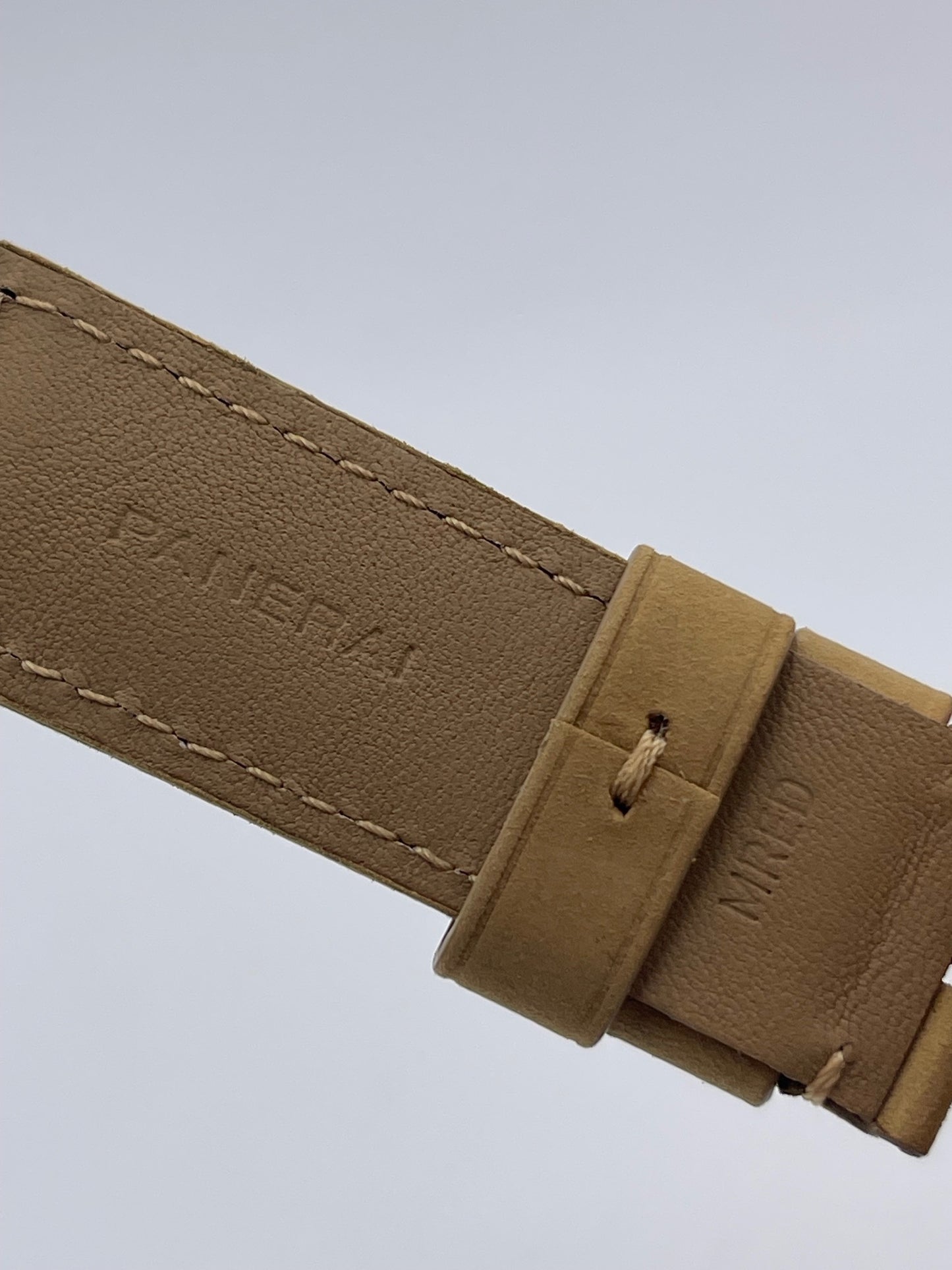 Panerai Luminor Submersible cinturino orologio beige 24/22 mm